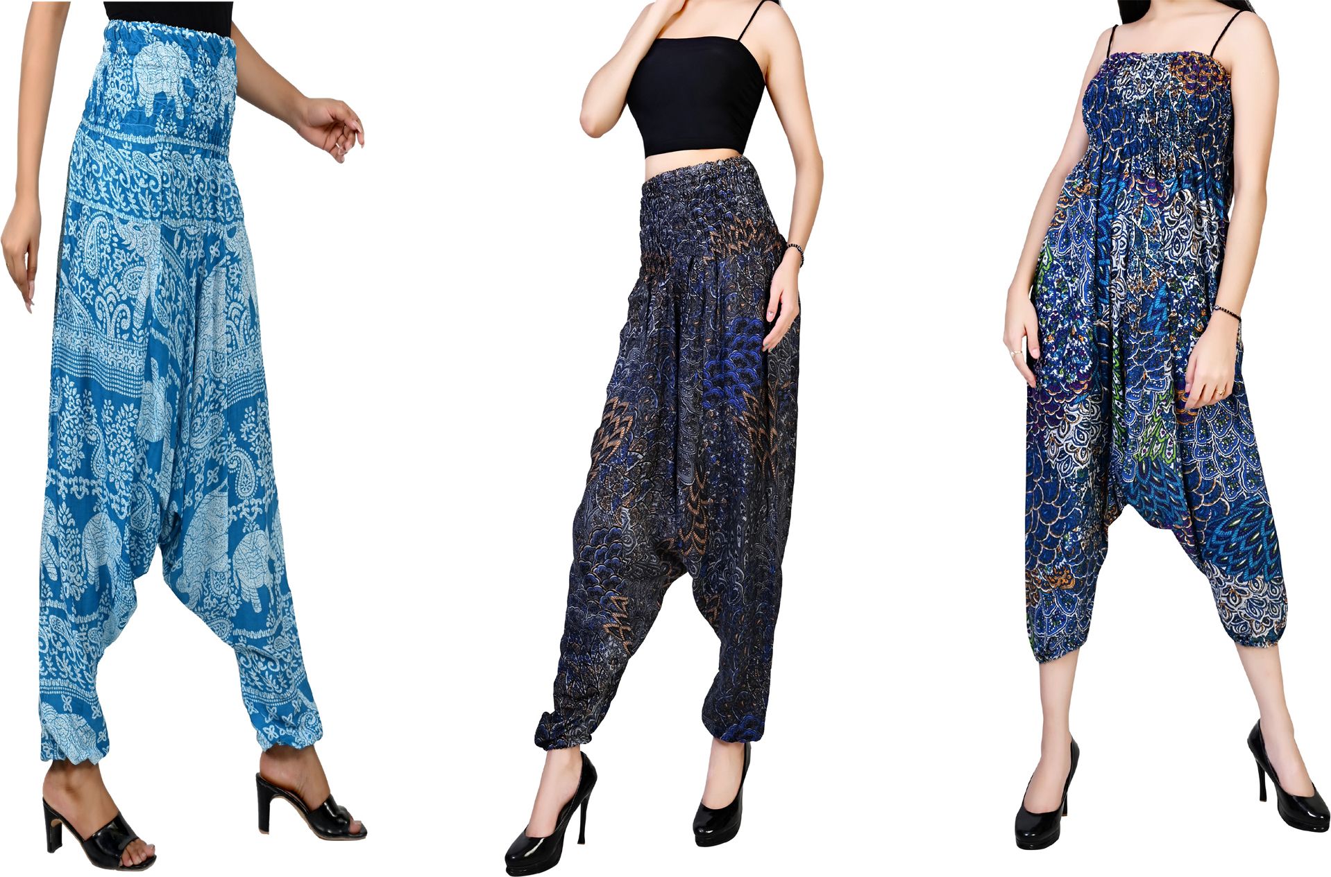fusfus Printed Rayon, Cotton Women Harem Pants-picture-27