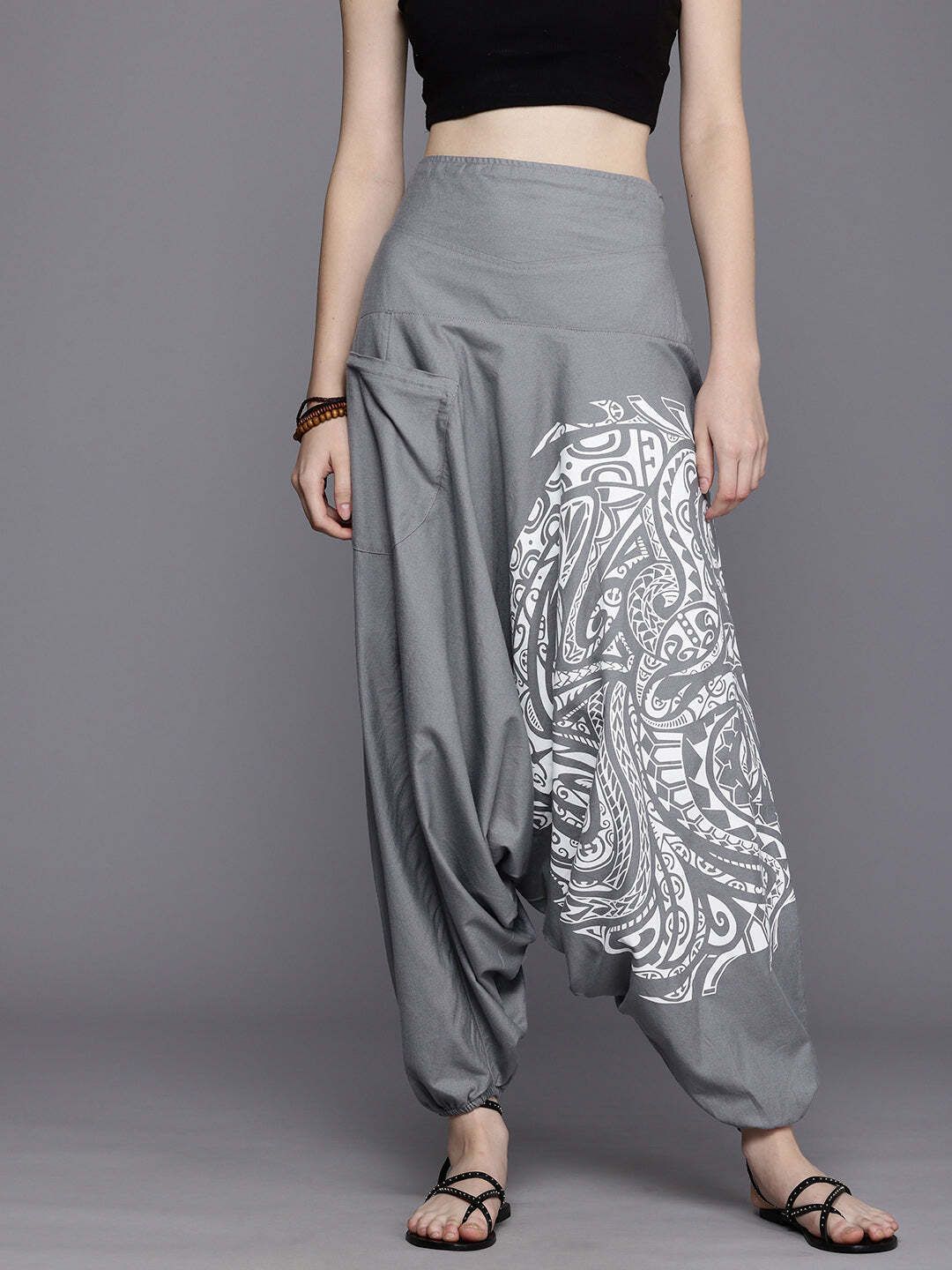 the veshti company Printed Cotton Women Harem Pants-picture-19