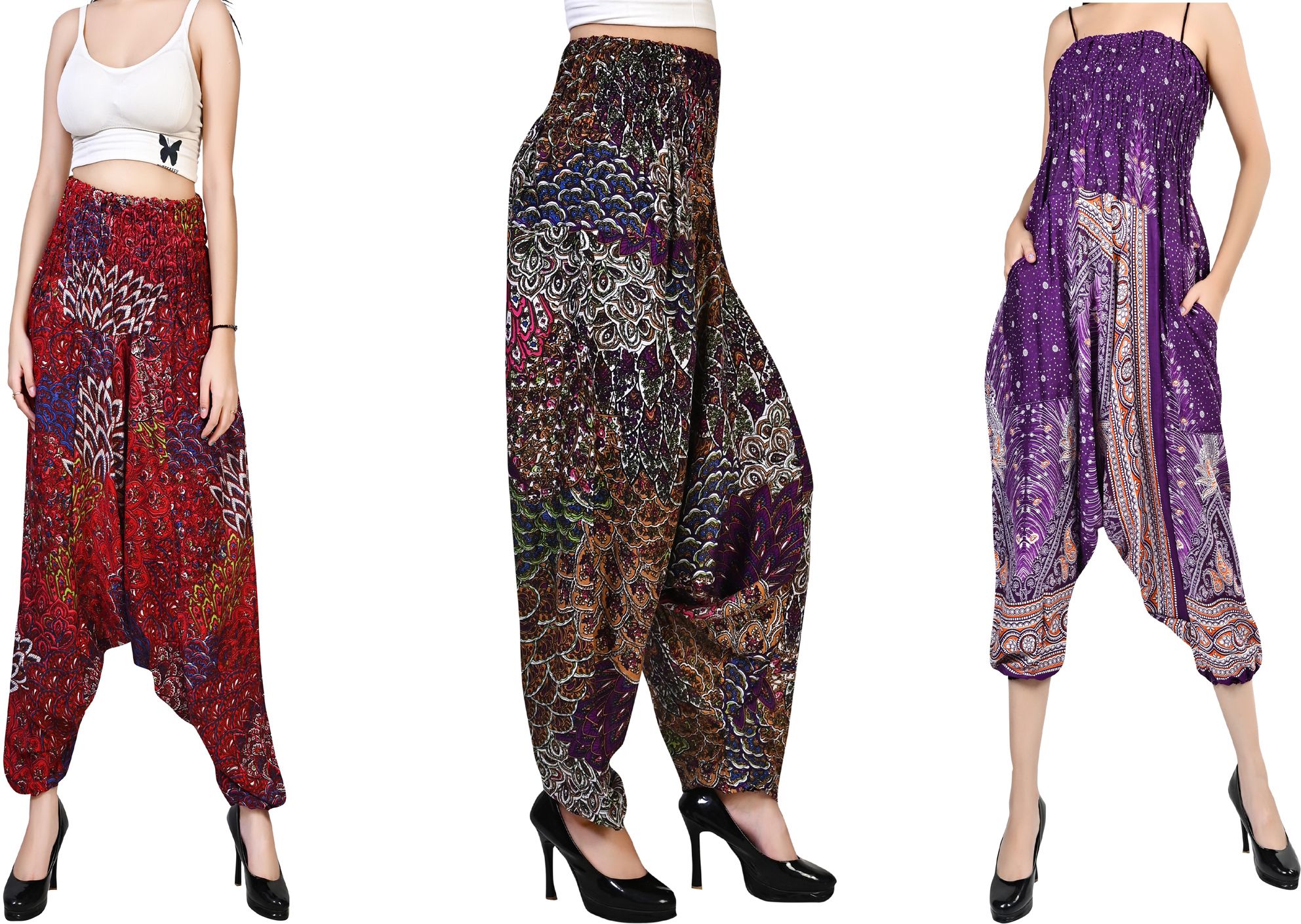 fusfus Printed Rayon, Cotton Women Harem Pants-picture-48