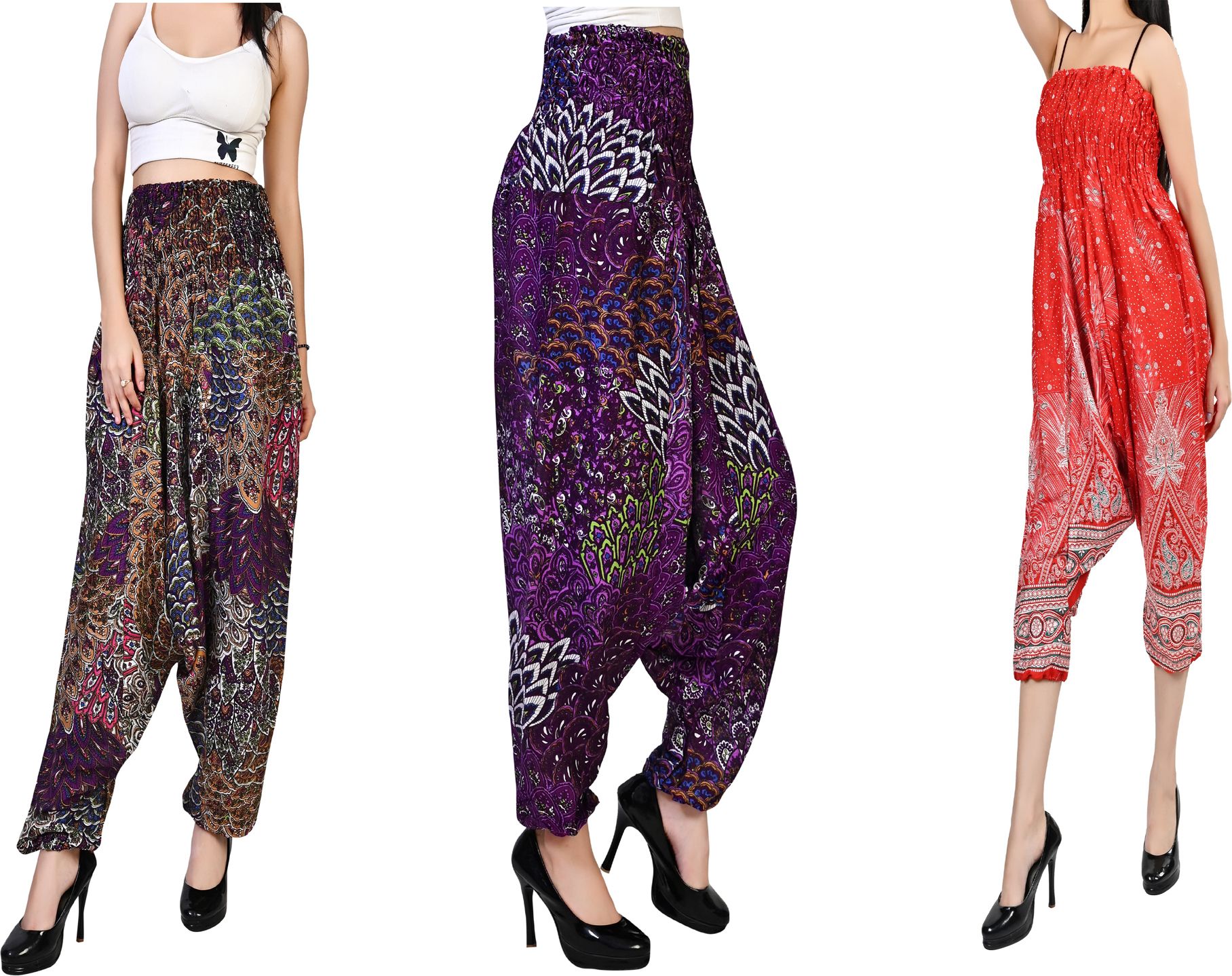 fusfus Printed Rayon, Cotton Women Harem Pants-picture-16