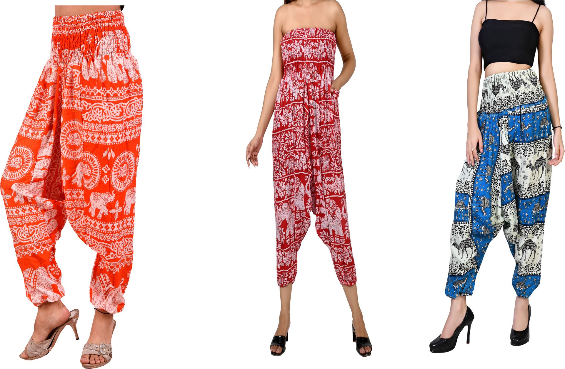 fusfus Printed Rayon, Cotton Women Harem Pants-picture-22