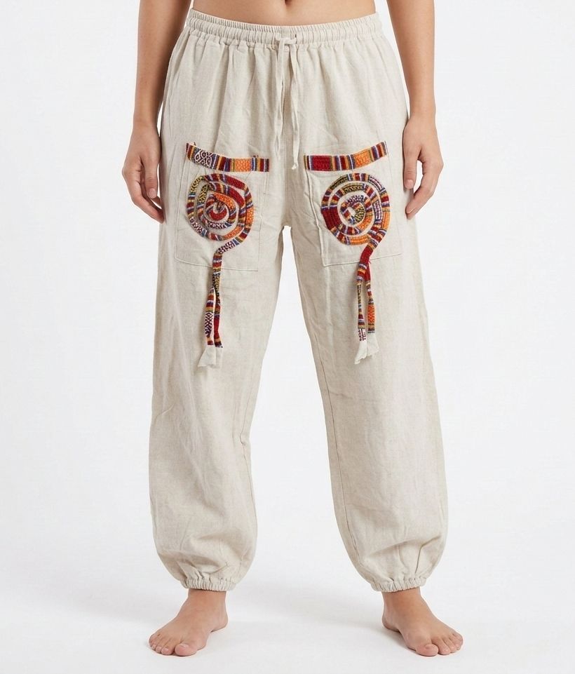 sr collection Solid Khadi Women Harem Pants-picture-39