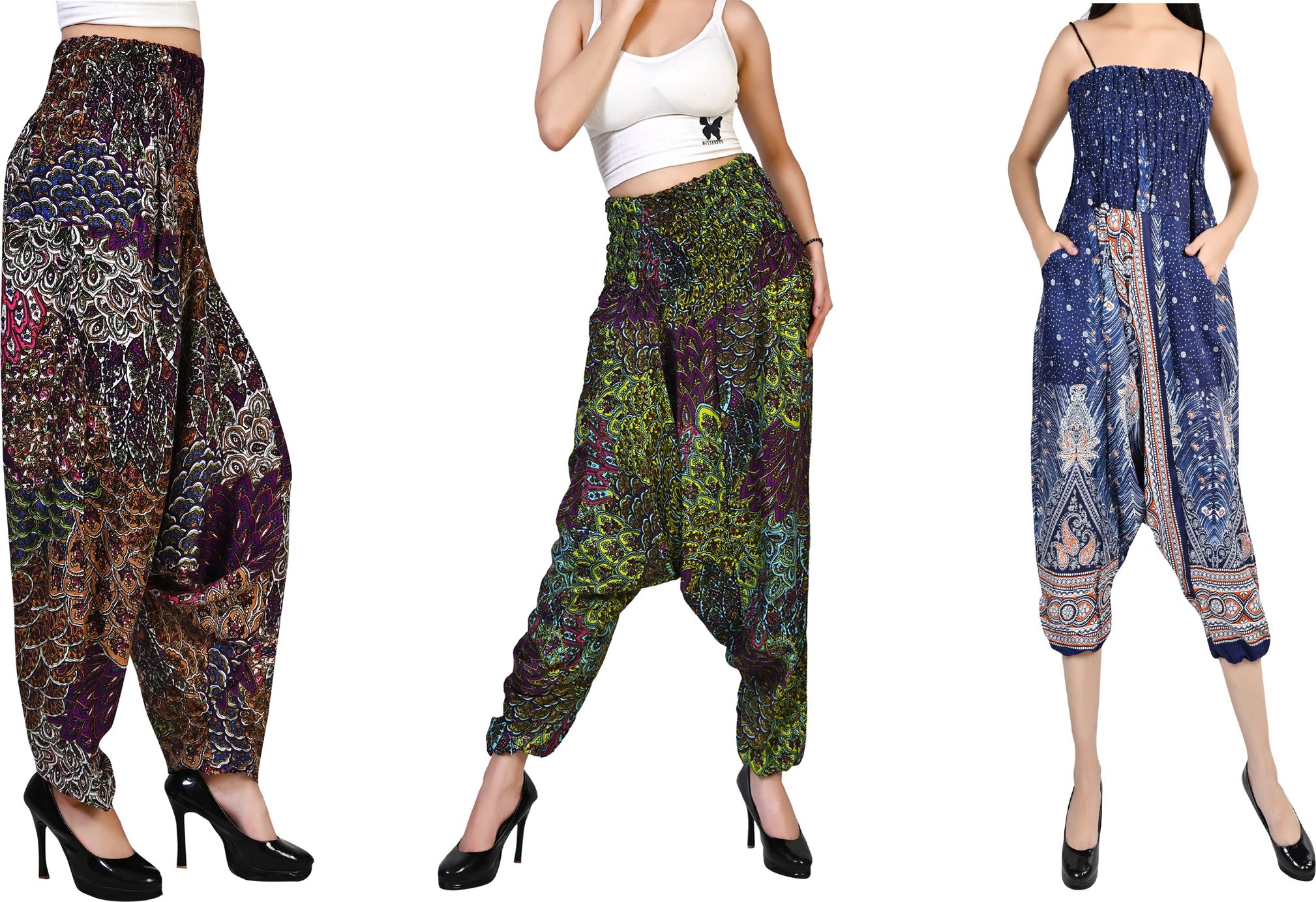 fusfus Printed Rayon, Cotton Women Harem Pants-picture-27