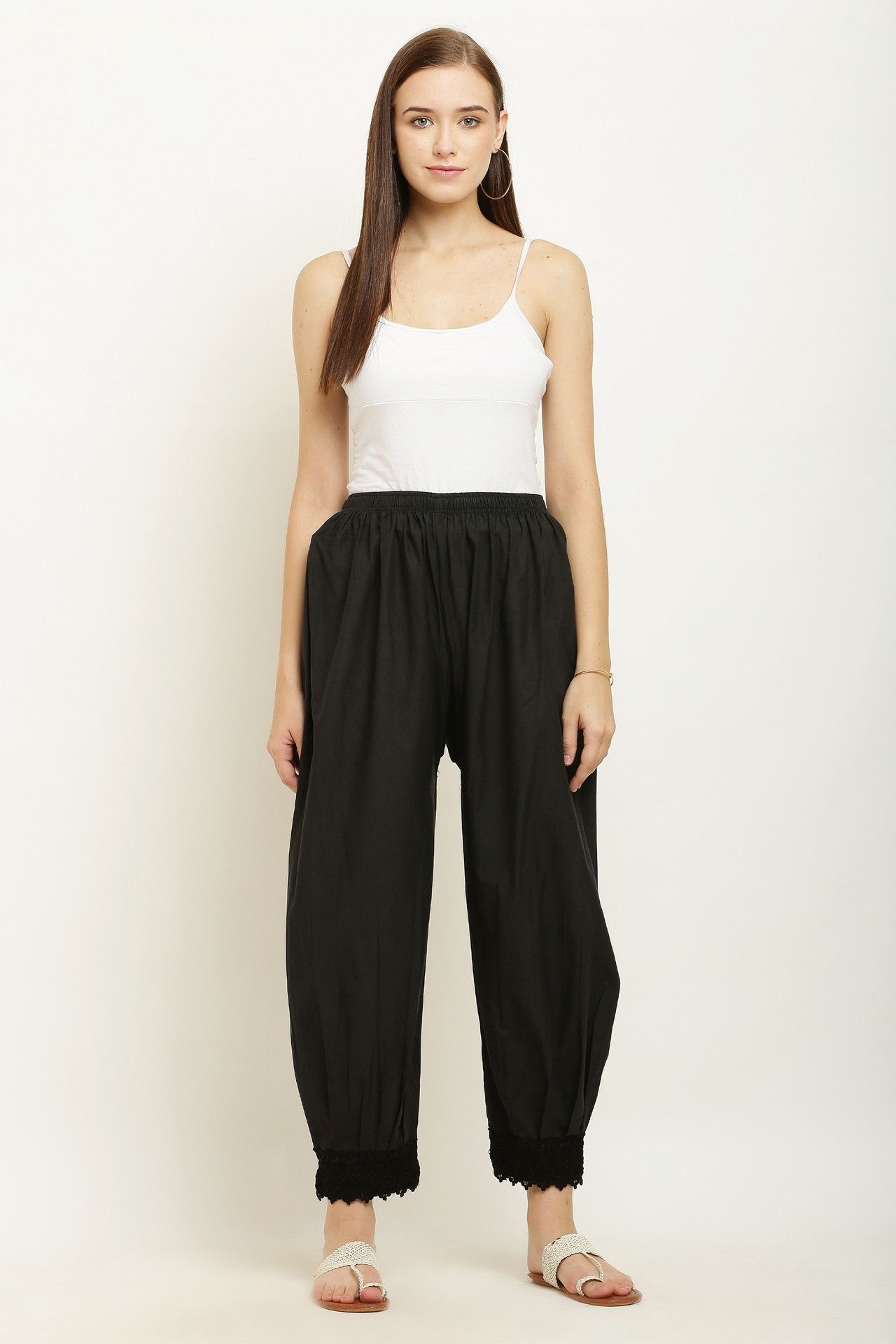 unifystyle Solid Cotton Women Harem Pants-picture-11