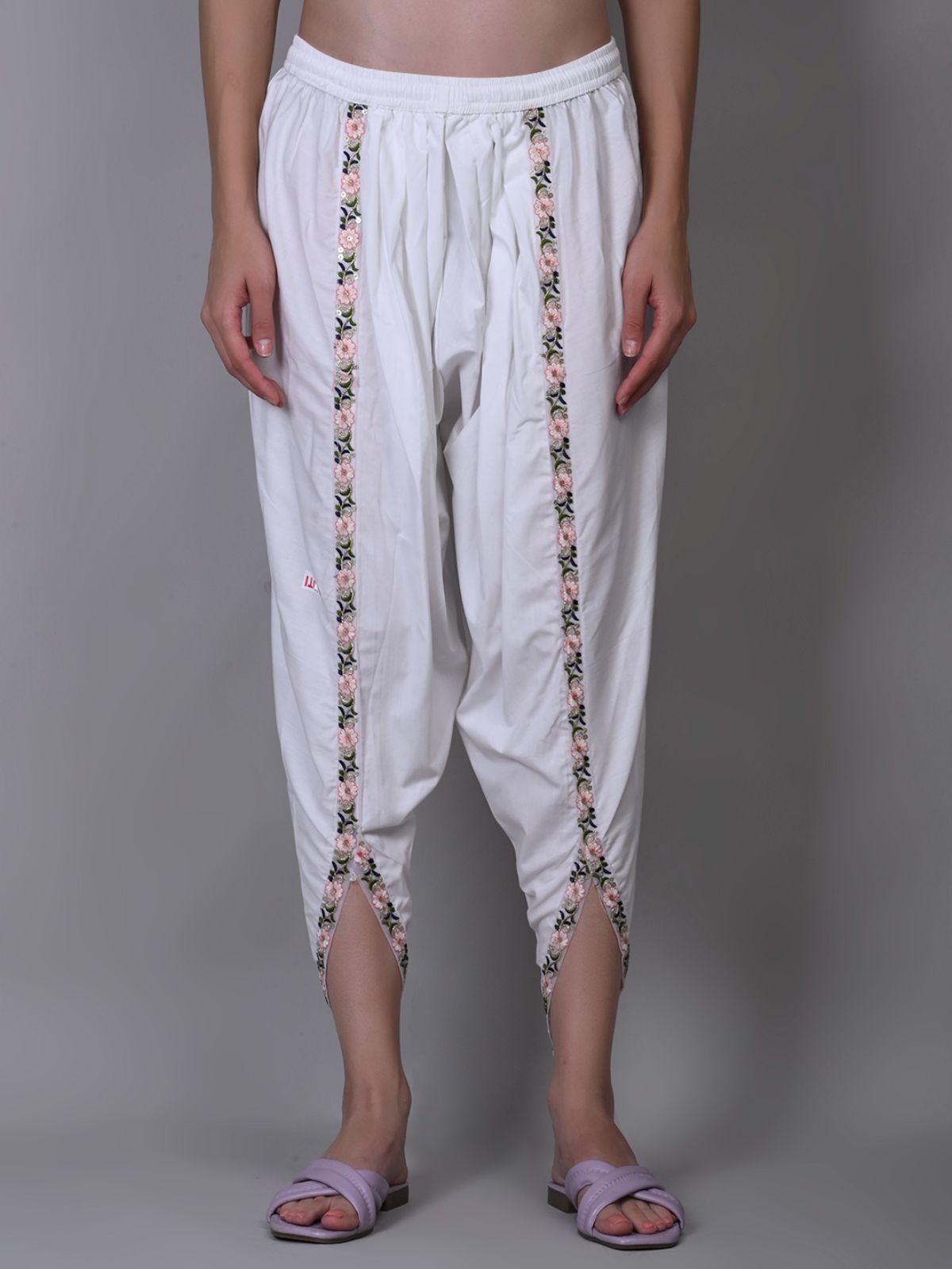 mixfit Solid Poly Cotton Women Harem Pants-picture-10