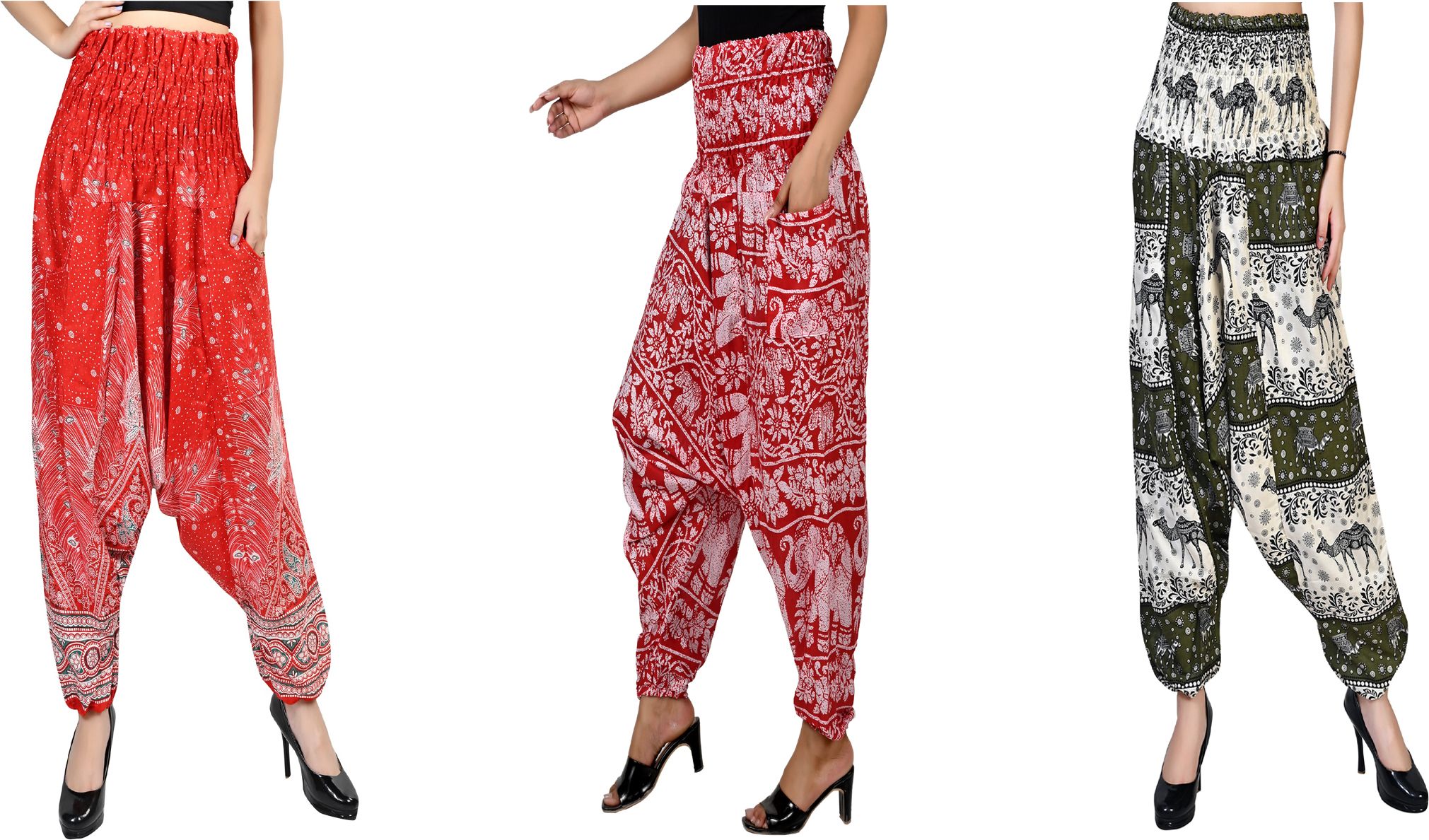 narnari Printed Rayon Women Harem Pants-picture-17