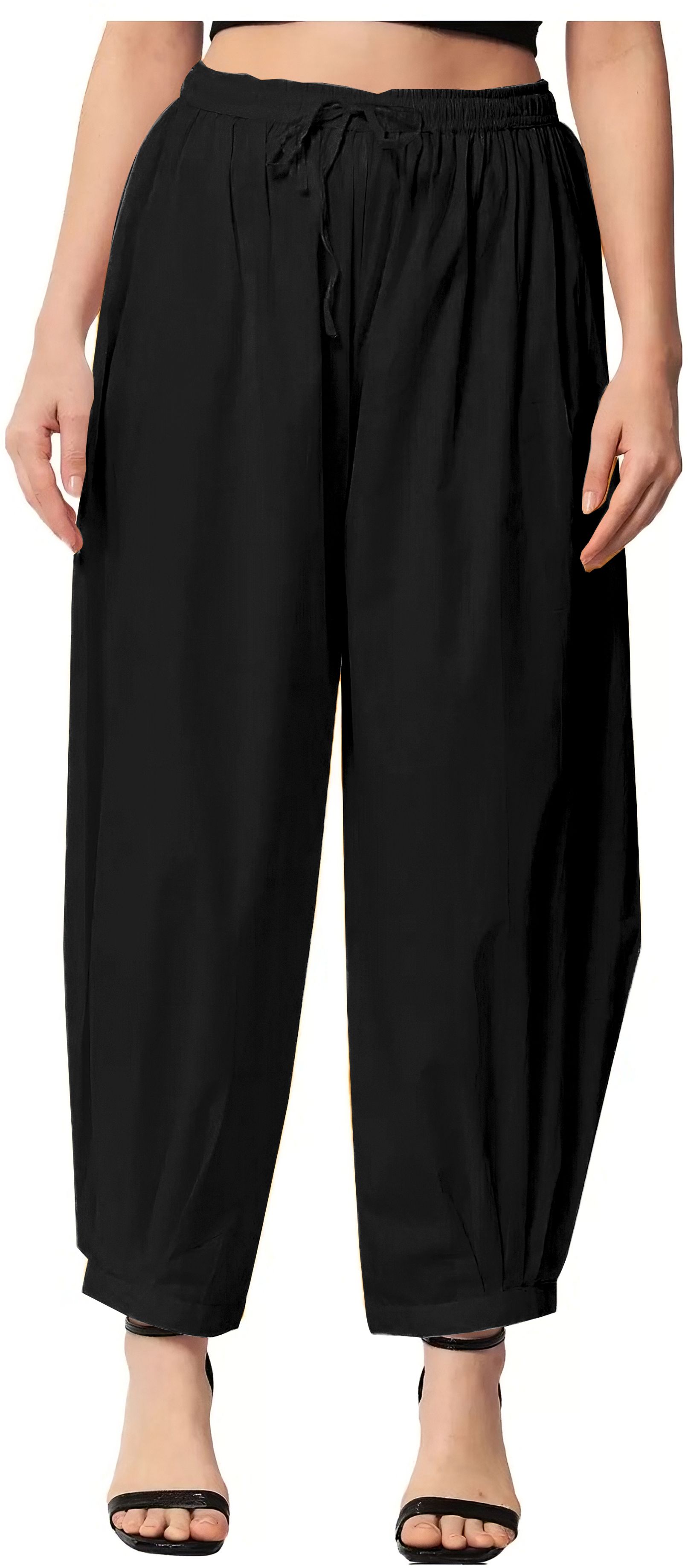 Solid Rayon Women Harem Pants