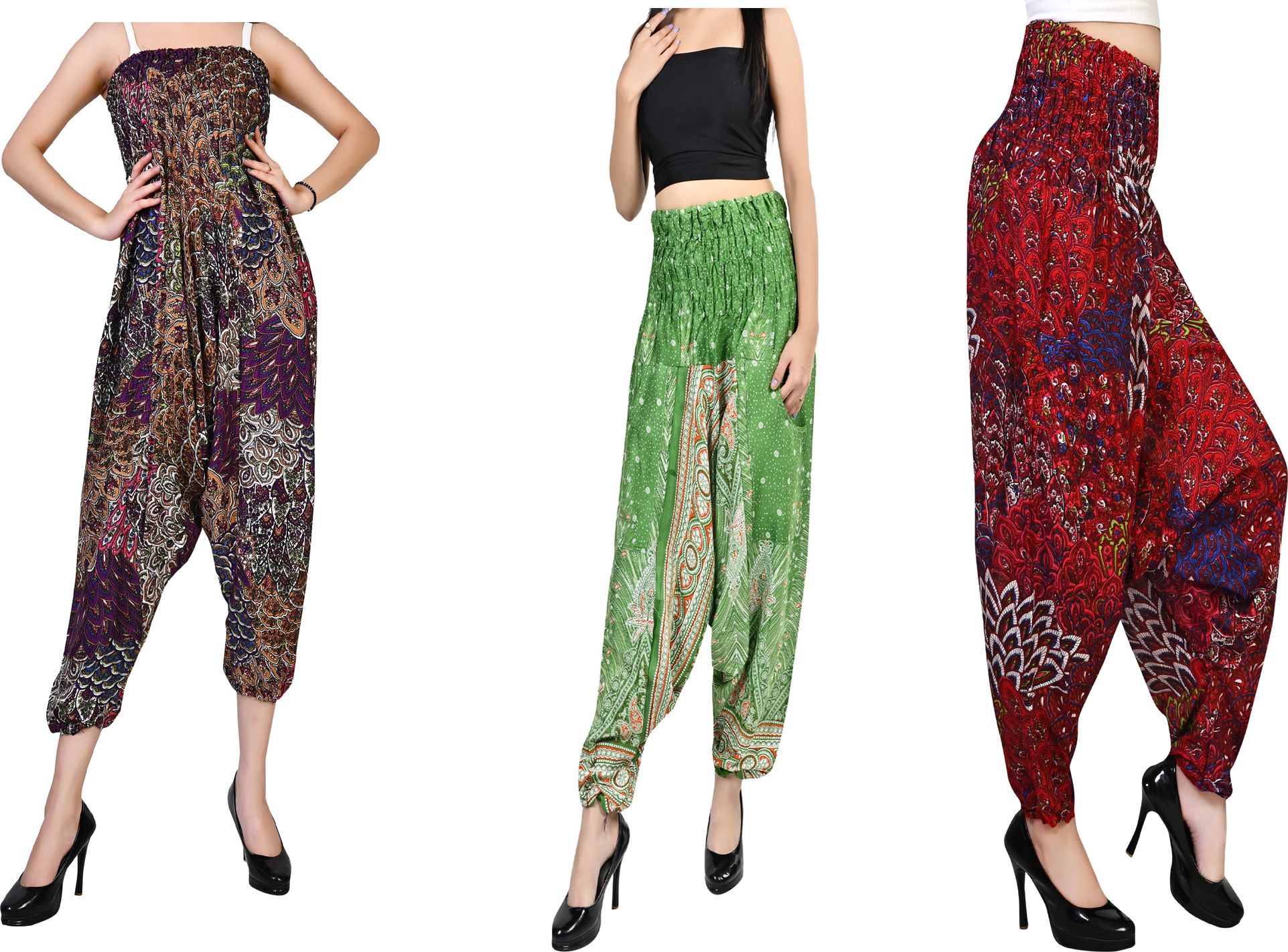 fusfus Printed Rayon, Cotton Women Harem Pants-picture-43