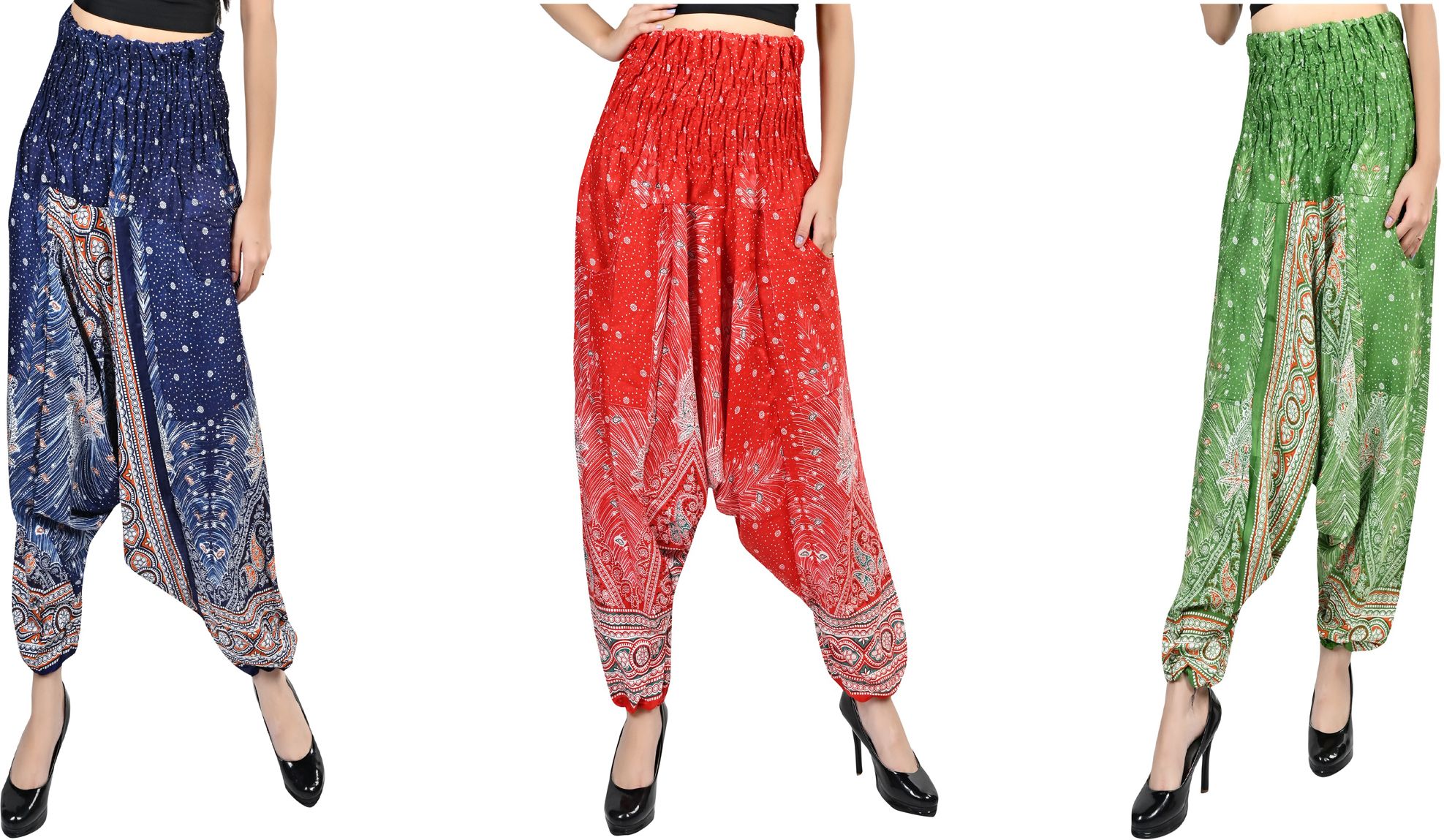 narnari Printed Rayon Women Harem Pants-picture-26