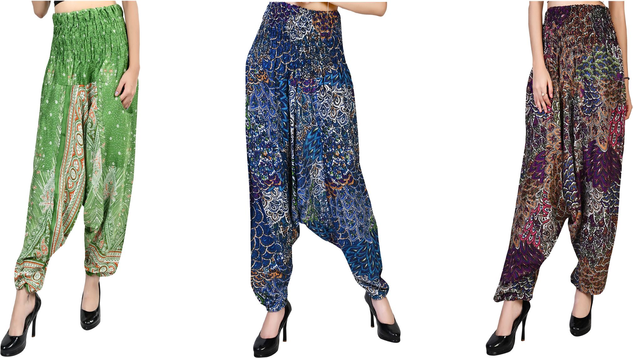 narnari Printed Rayon Women Harem Pants-picture-12