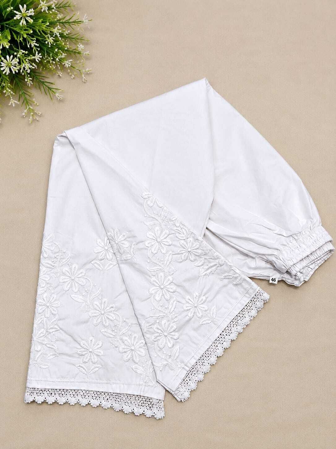 mansoori chikan handicraft Embroidered Cotton Women Harem Pants-picture-30
