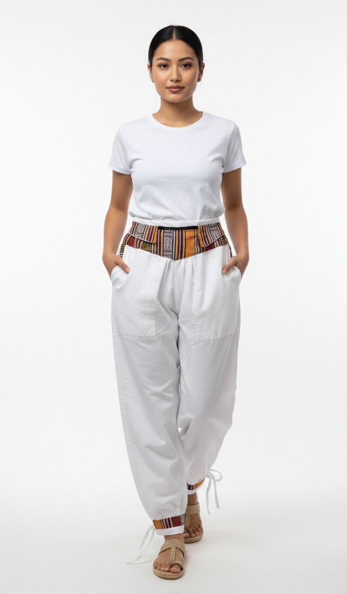 sr collection Geometric Print, Solid Cotton Women Harem Pants-picture-34