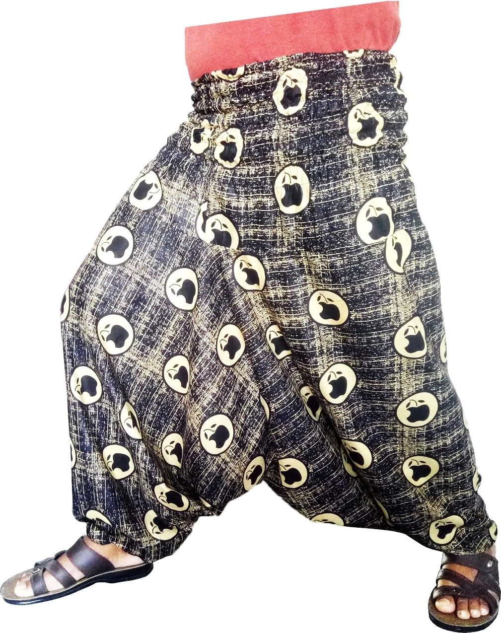 icare Printed Cotton Men Harem Pants-picture-33