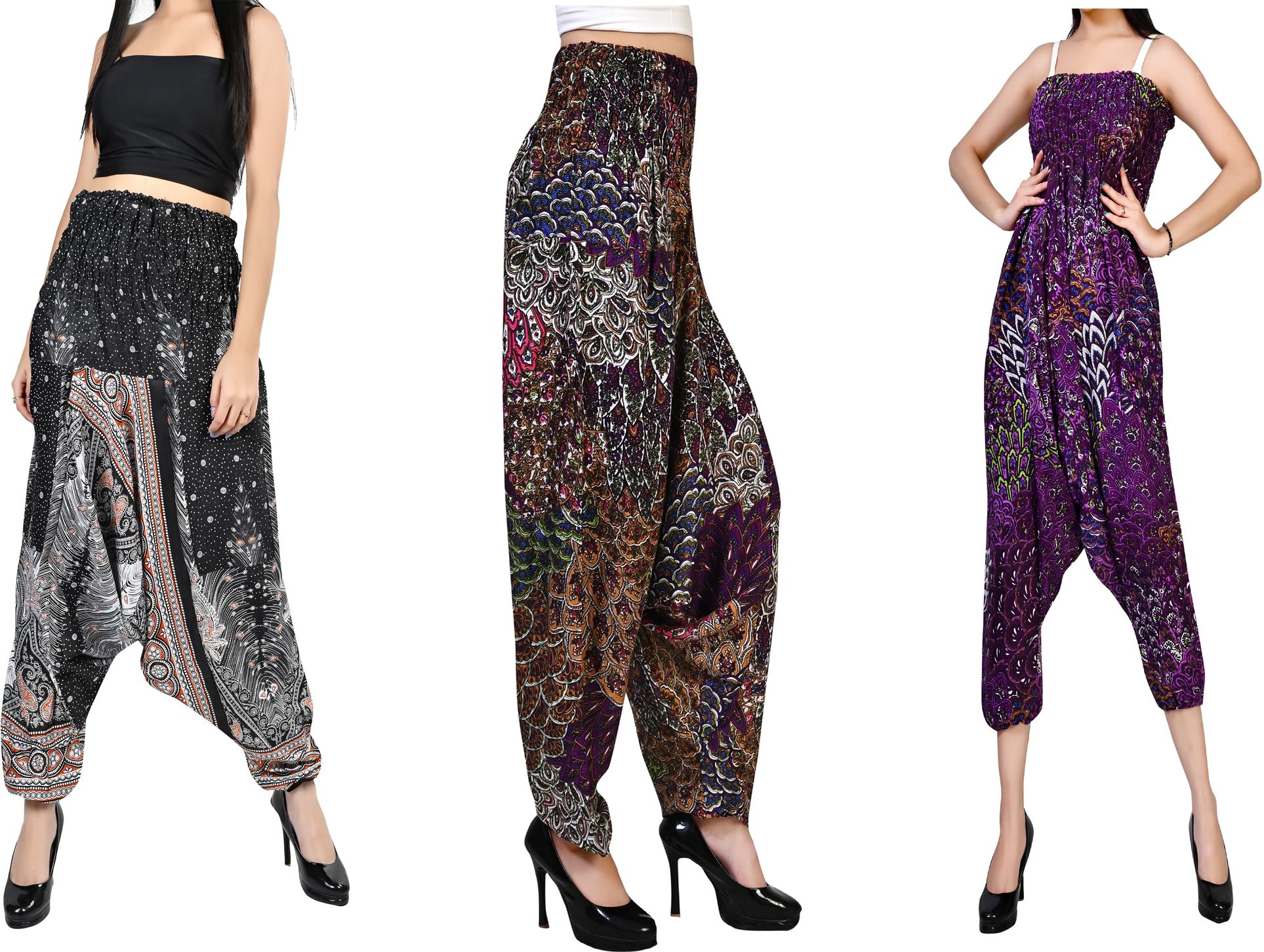 fusfus Printed Rayon, Cotton Women Harem Pants-picture-16