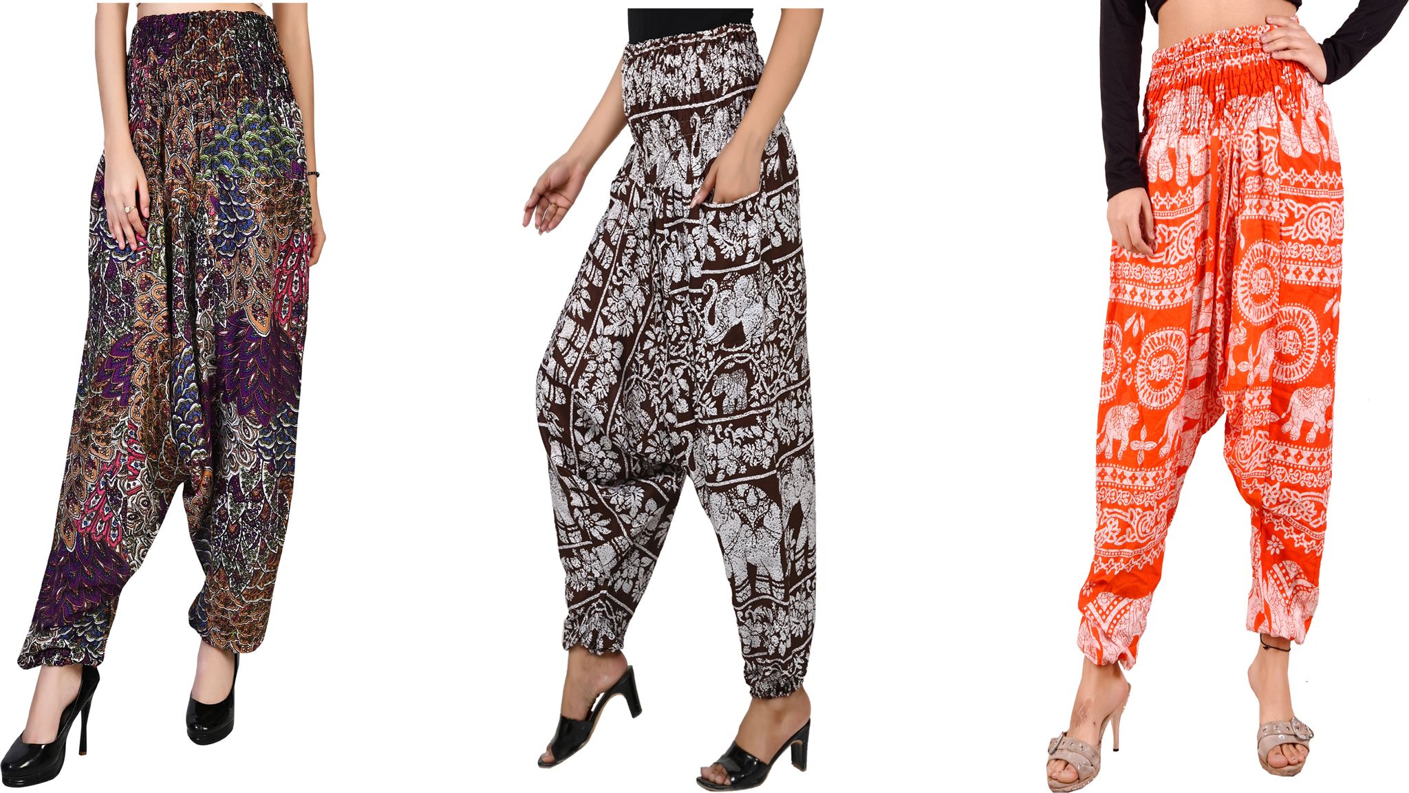 narnari Printed Rayon Women Harem Pants-picture-14