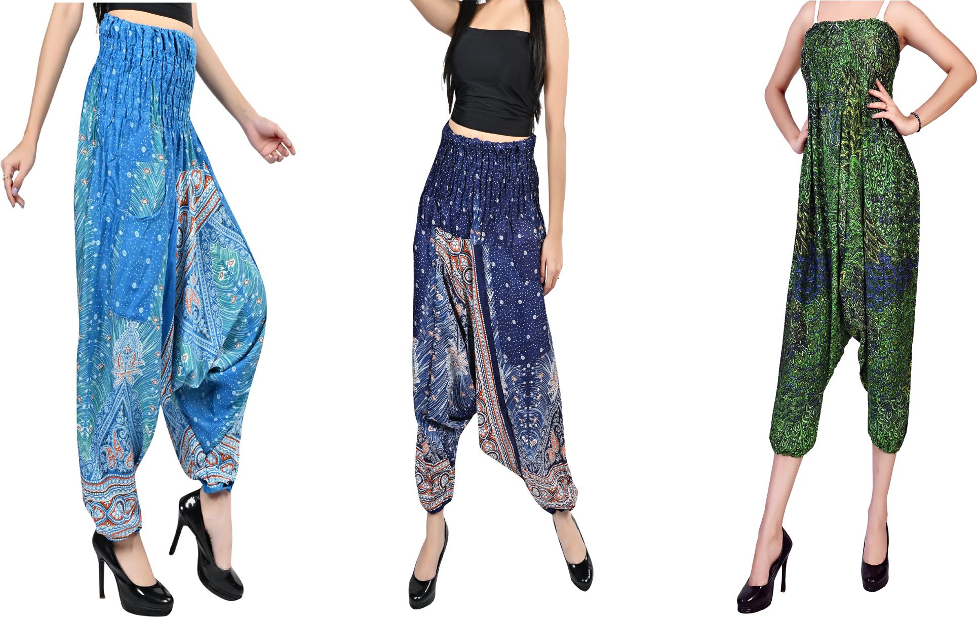 fusfus Printed Rayon, Cotton Women Harem Pants-picture-32
