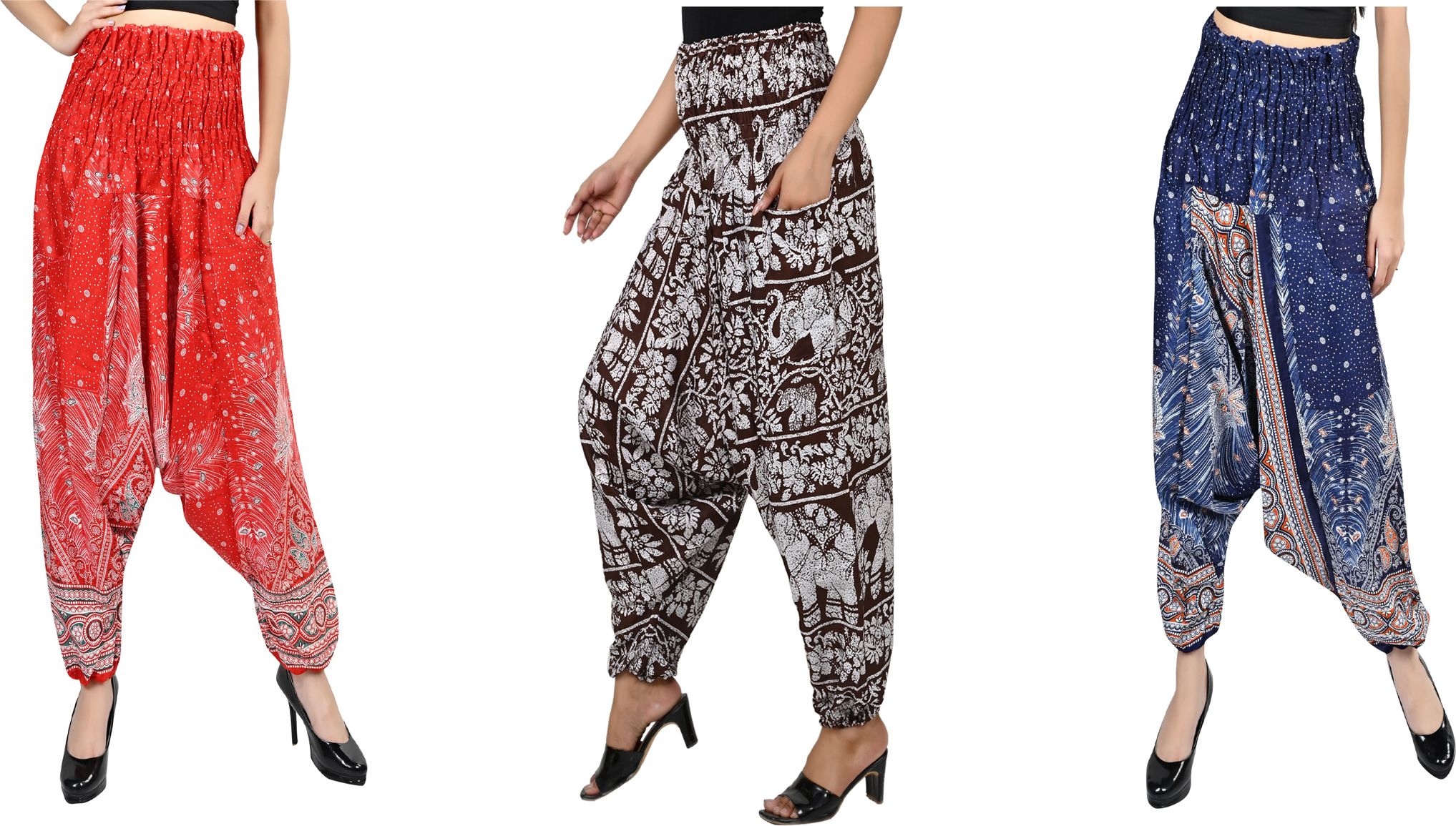 narnari Printed Rayon Women Harem Pants-picture-36