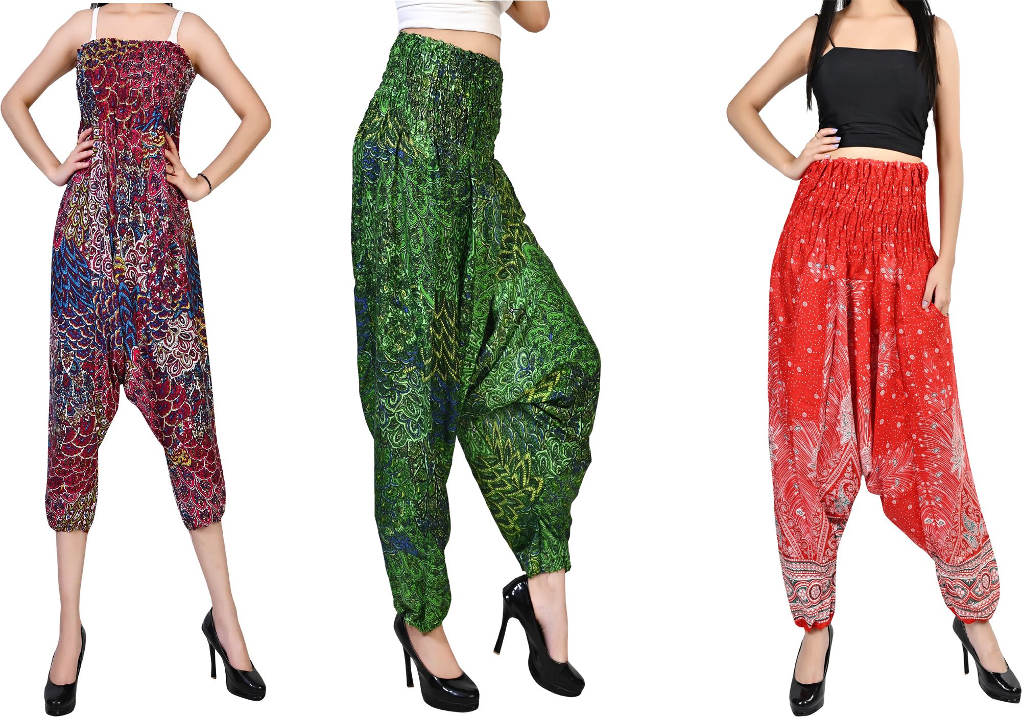 fusfus Printed Rayon, Cotton Women Harem Pants-picture-12