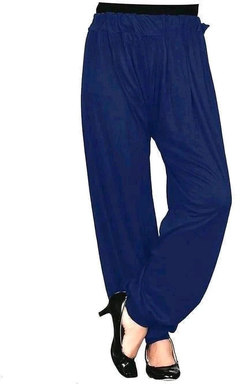 Solid Cotton Lycra Blend Women Harem Pants