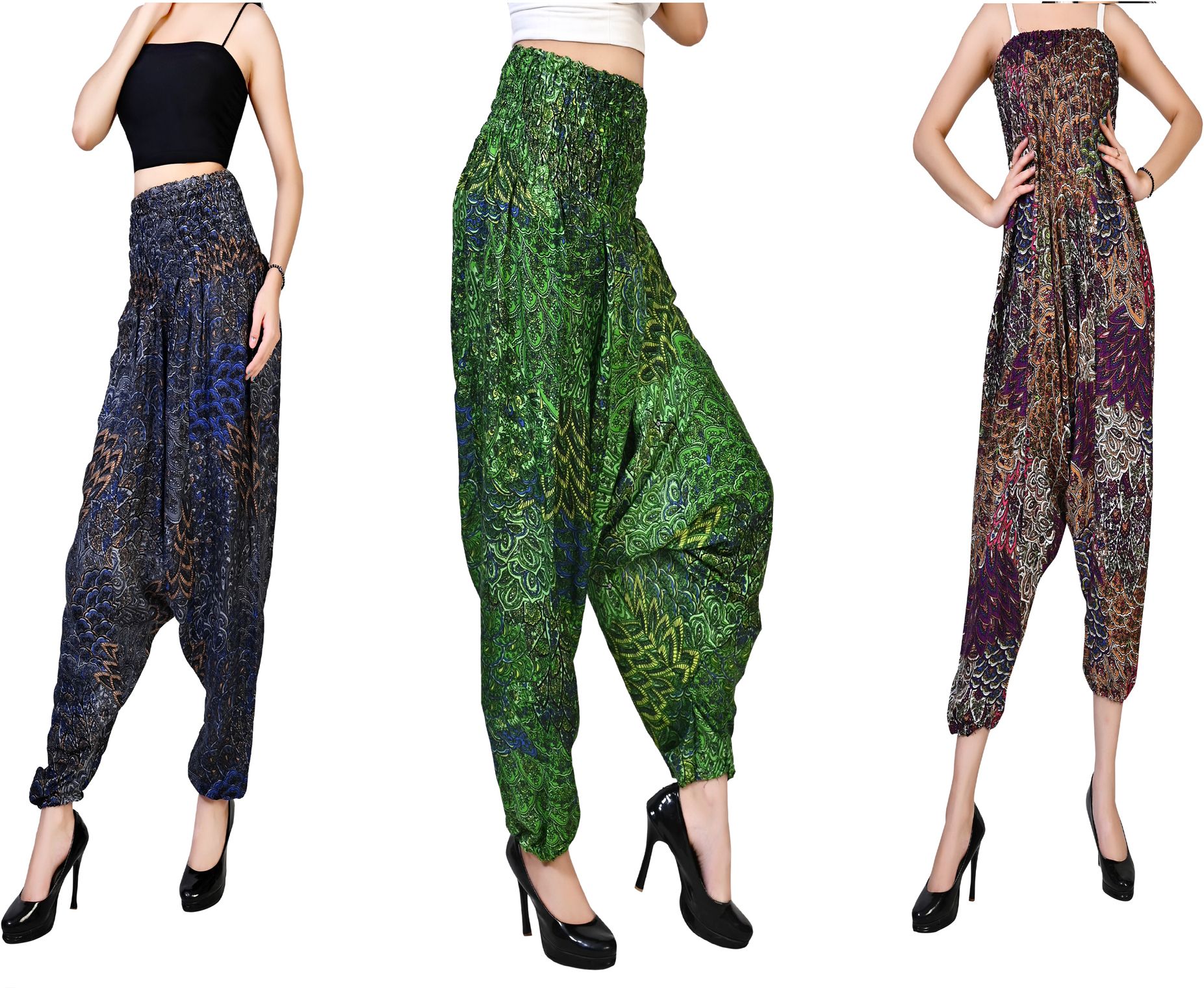 fusfus Printed Rayon, Cotton Women Harem Pants-picture-19
