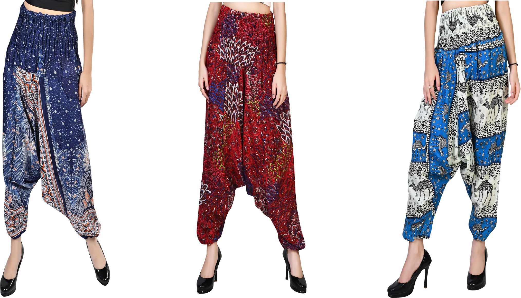 narnari Printed Rayon Women Harem Pants-picture-11