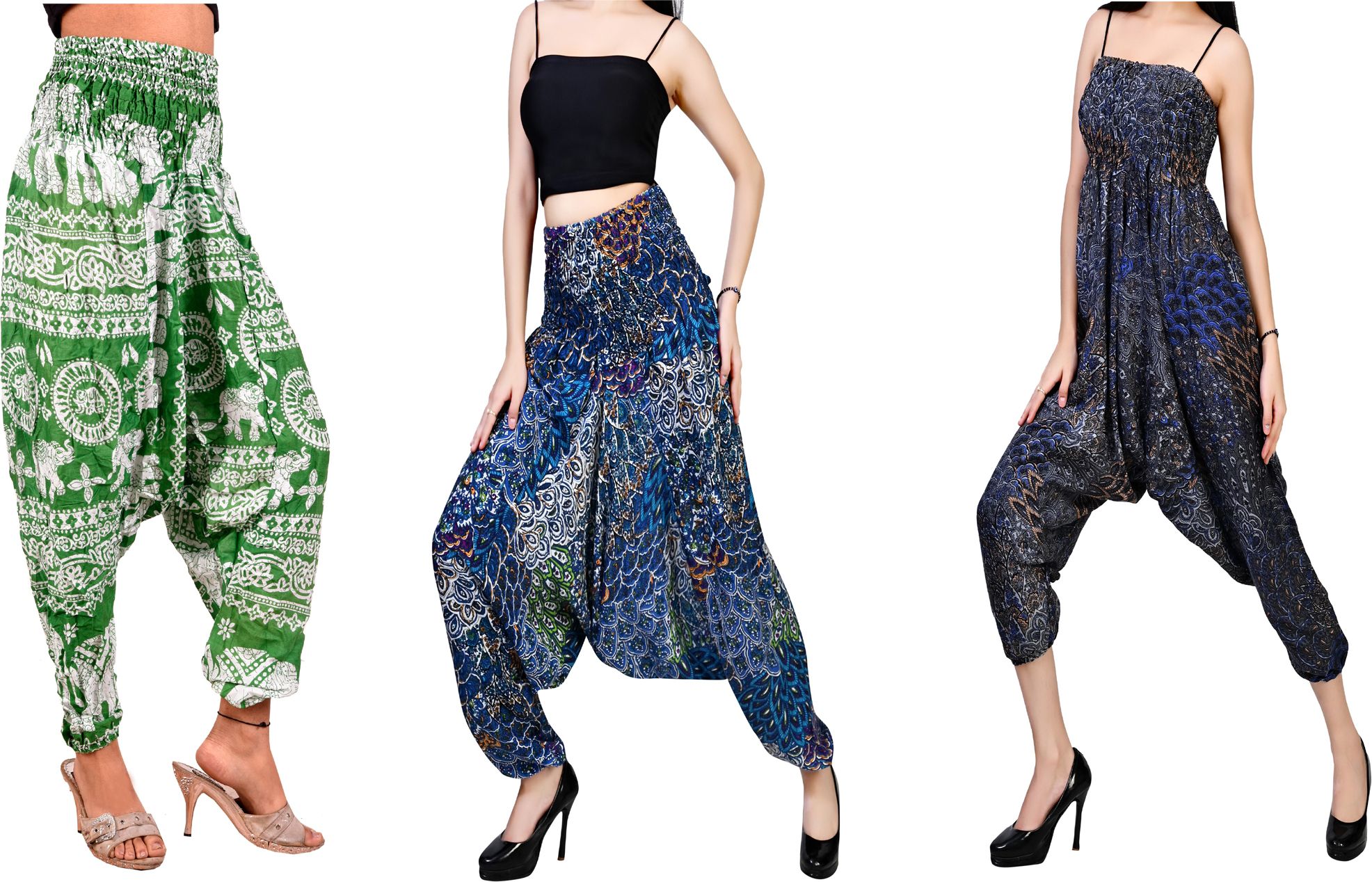 fusfus Printed Rayon, Cotton Women Harem Pants-picture-0
