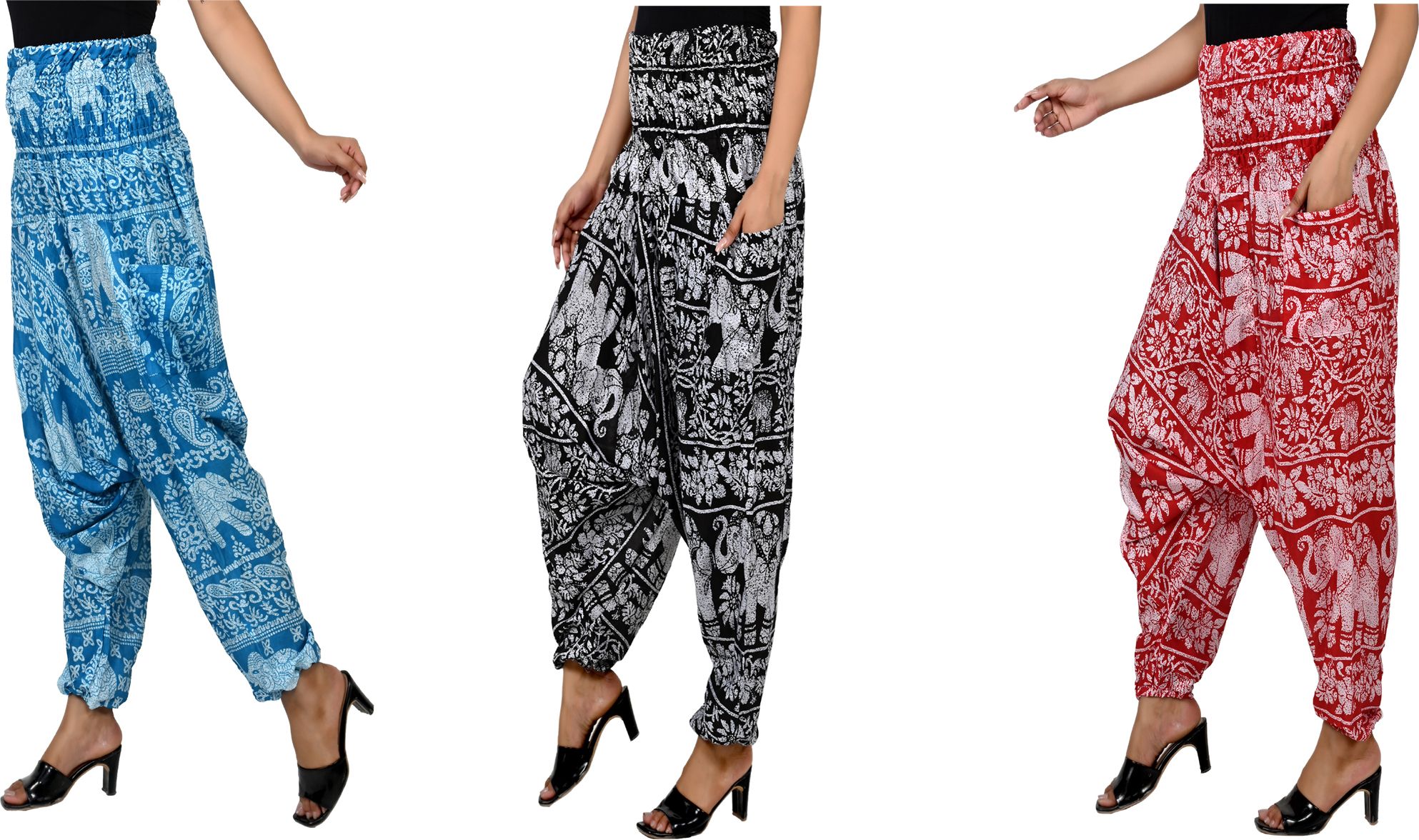 narnari Printed Rayon Women Harem Pants-picture-26