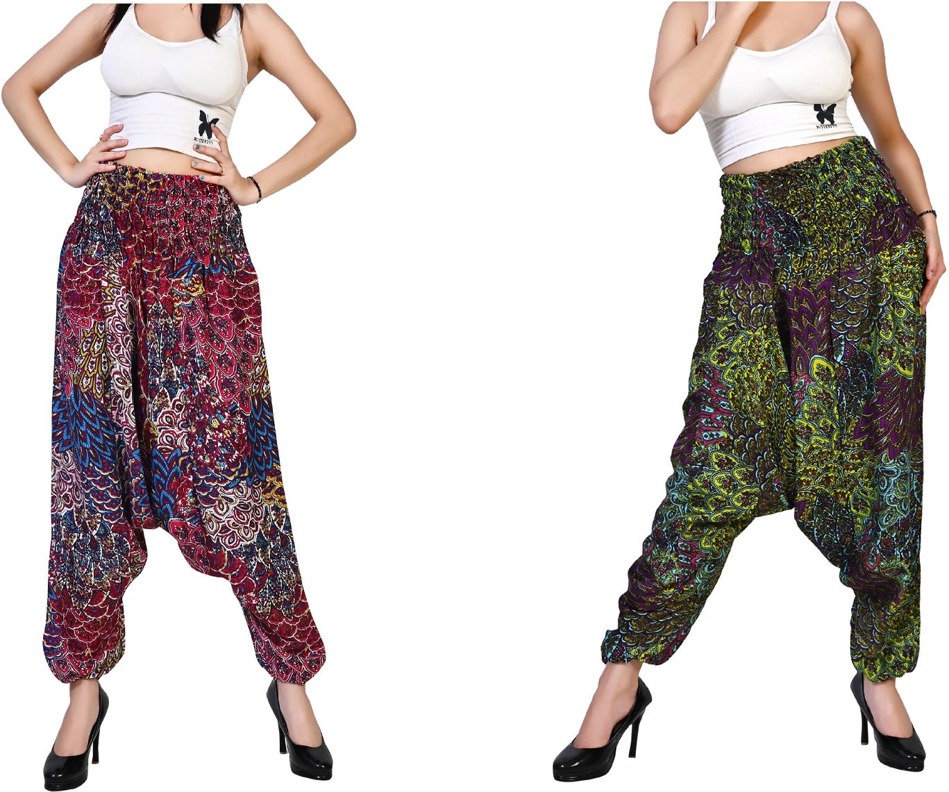 fusfus Printed Rayon Women Harem Pants-picture-12