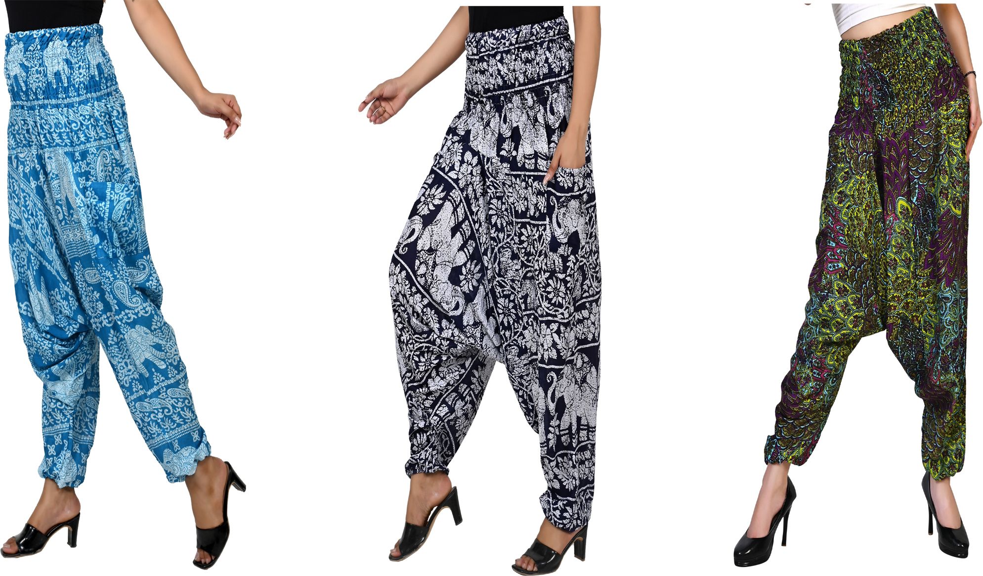narnari Printed Rayon Women Harem Pants-picture-25