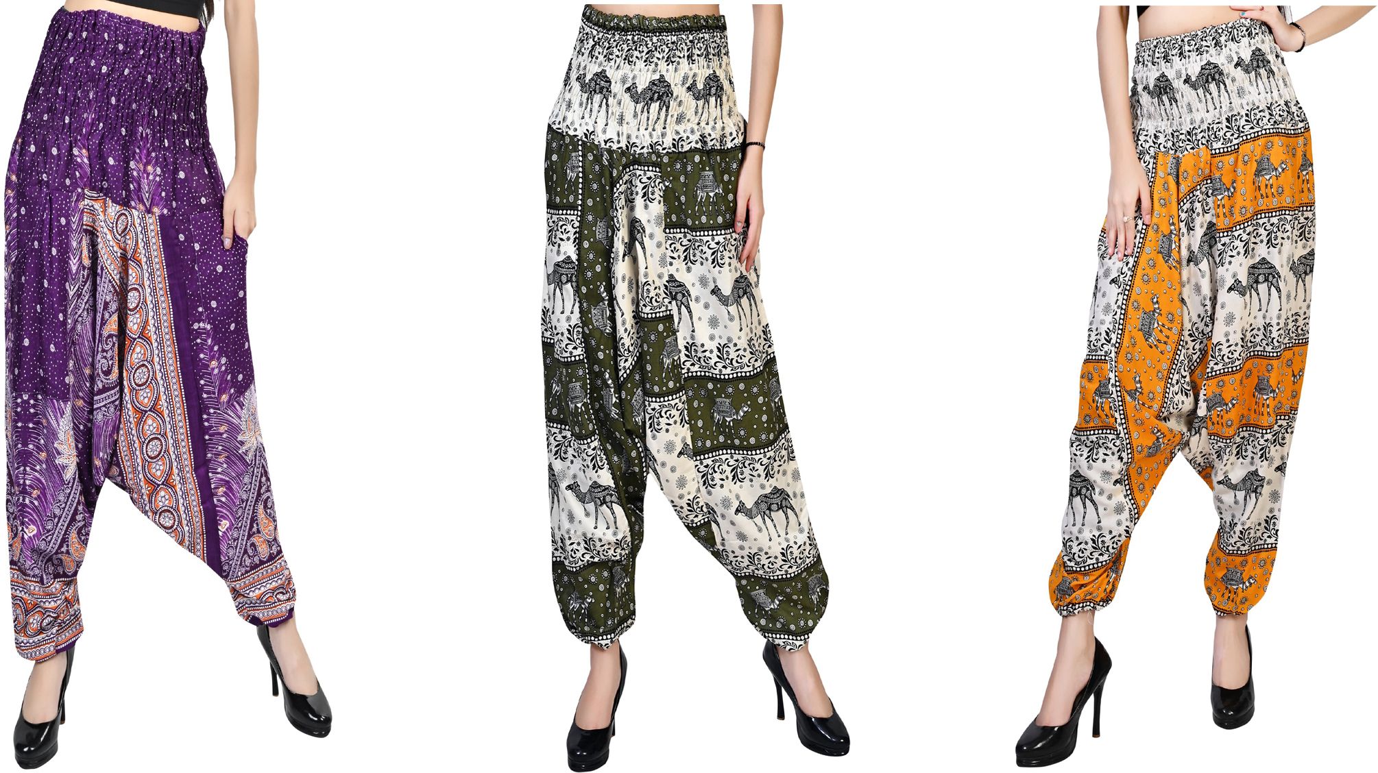 narnari Printed Rayon Women Harem Pants-picture-29