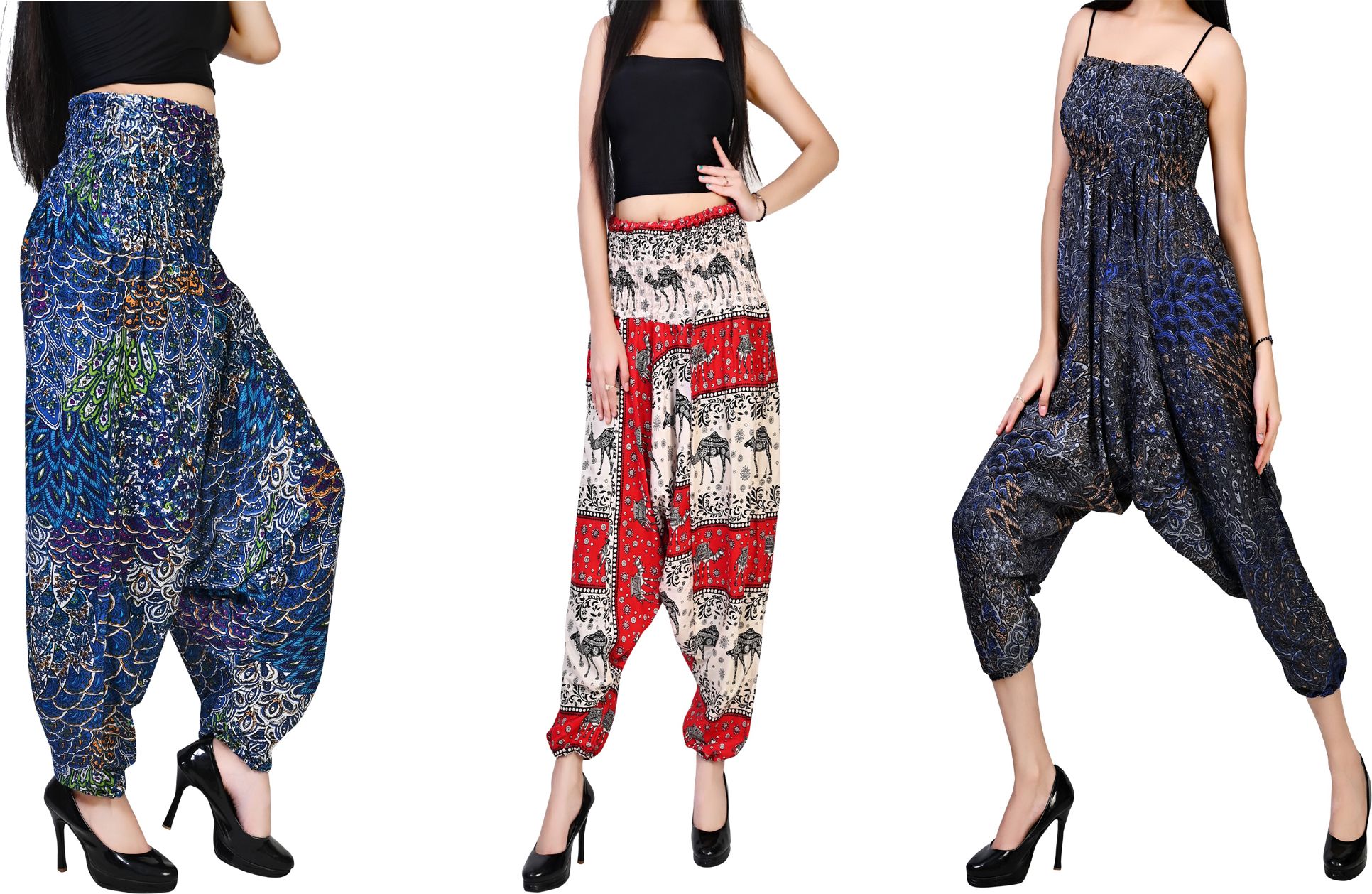 fusfus Printed Rayon, Cotton Women Harem Pants-picture-38