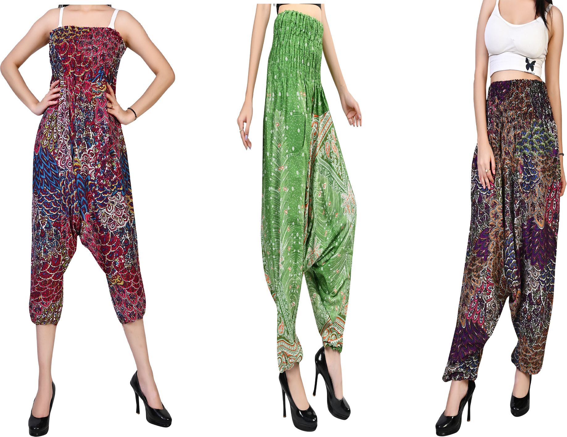 fusfus Printed Rayon, Cotton Women Harem Pants-picture-38