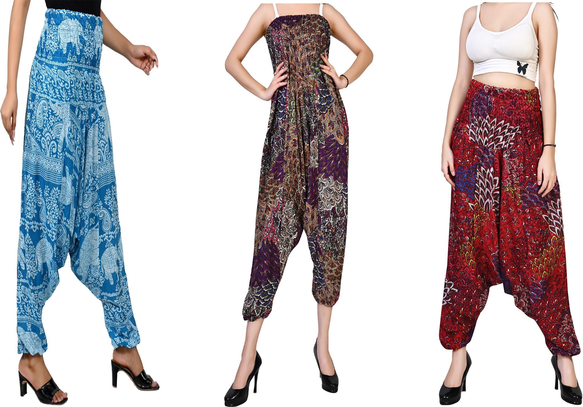fusfus Printed Rayon, Cotton Women Harem Pants-picture-24