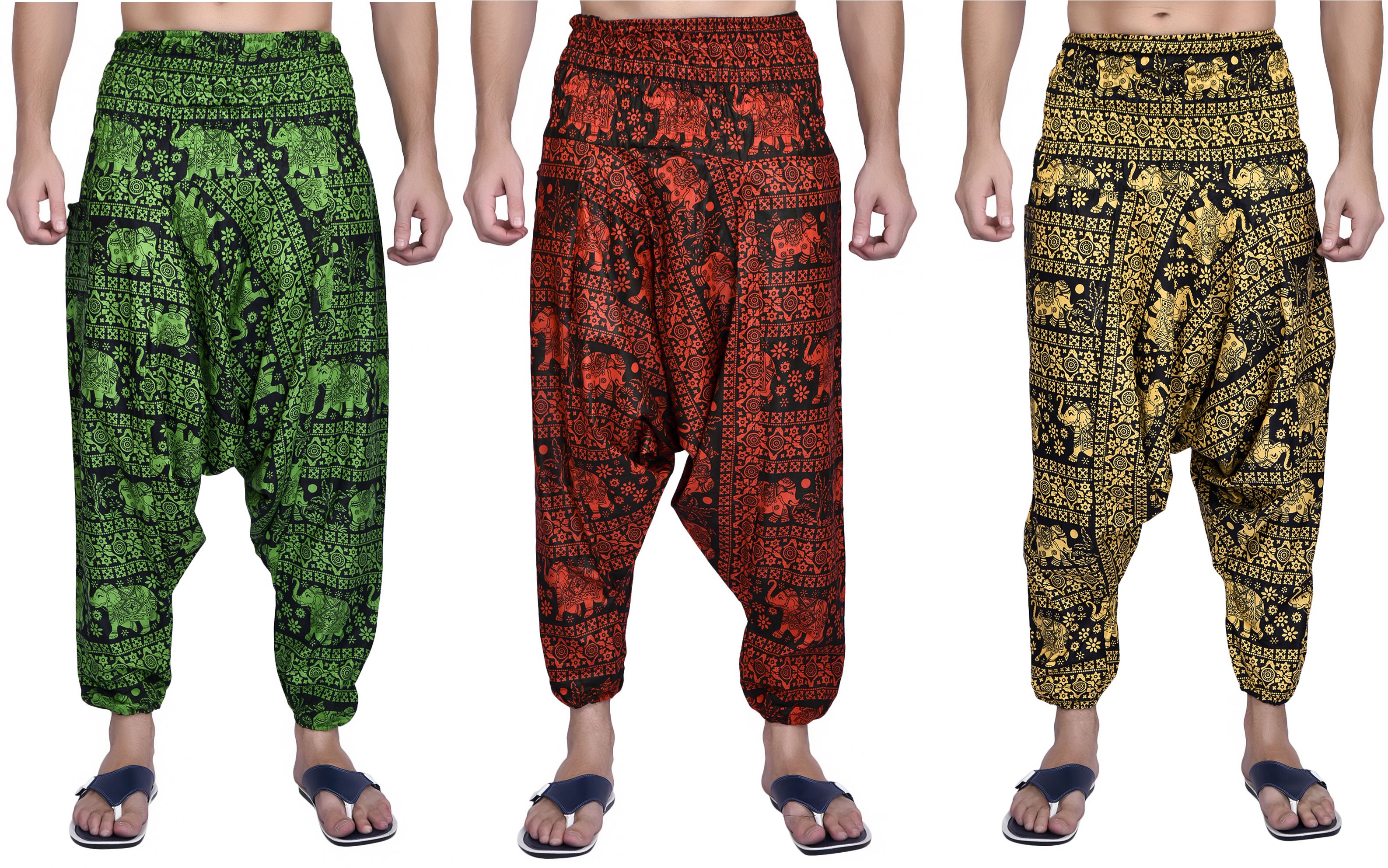 Printed Cotton Men Harem Pants-image-18