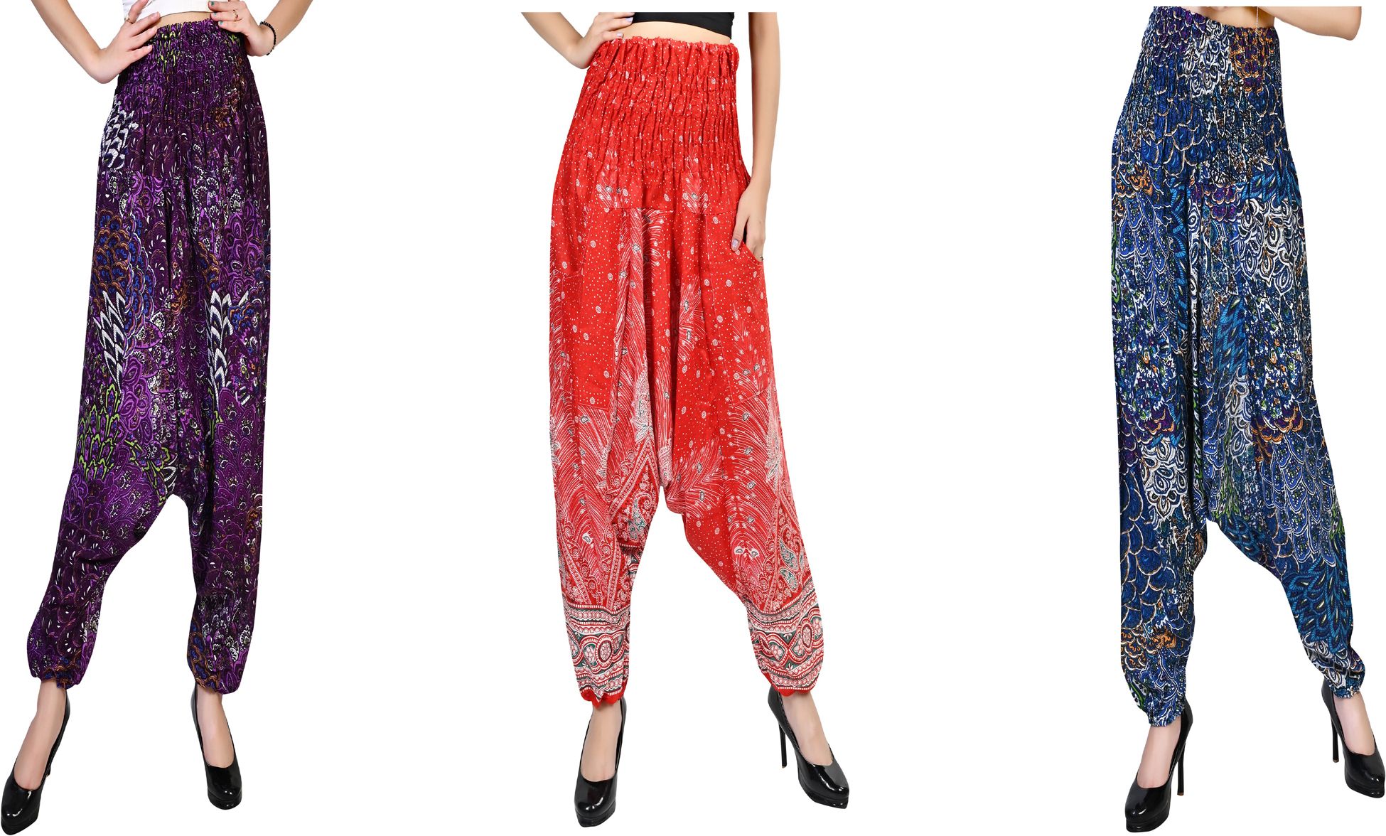 narnari Printed Rayon Women Harem Pants-picture-22