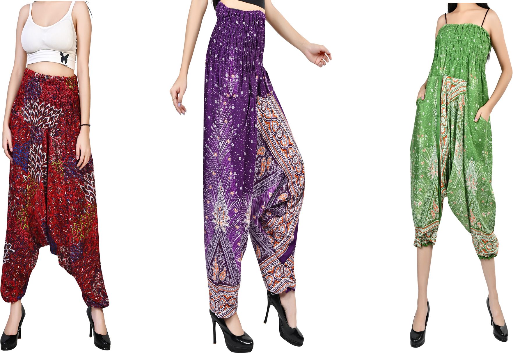 fusfus Printed Rayon, Cotton Women Harem Pants-picture-45