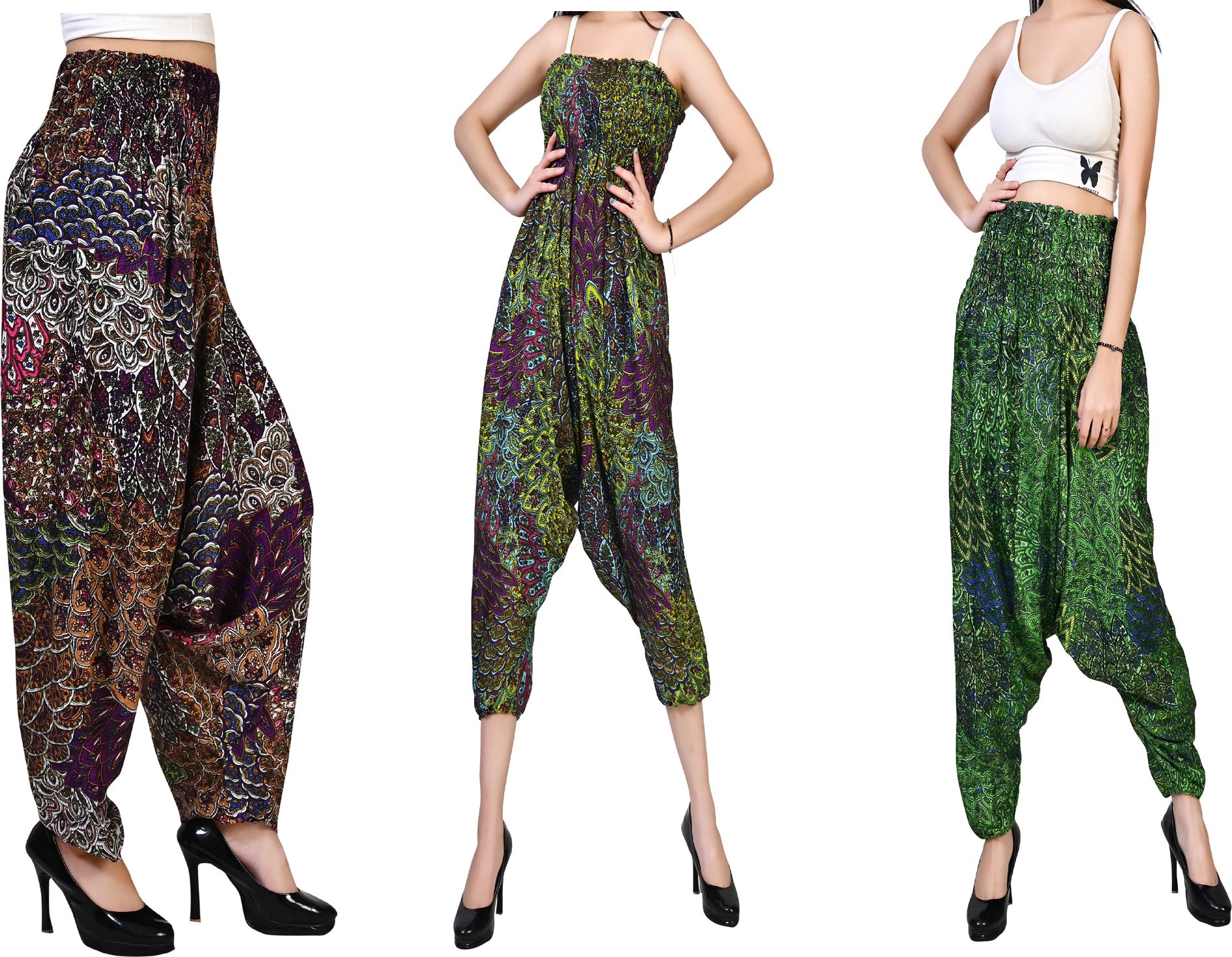 fusfus Printed Rayon, Cotton Women Harem Pants-picture-29