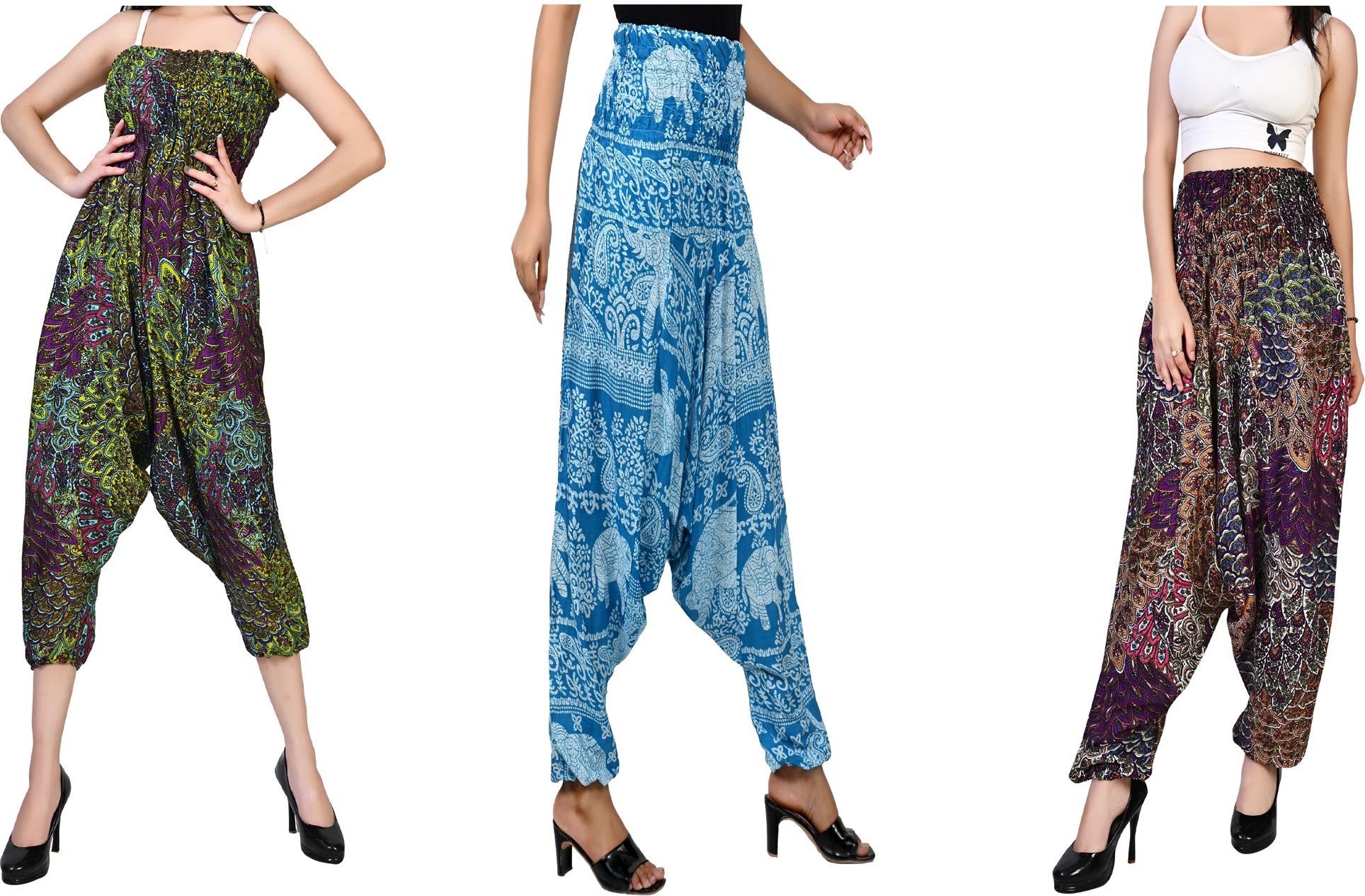 fusfus Printed Rayon, Cotton Women Harem Pants-picture-21