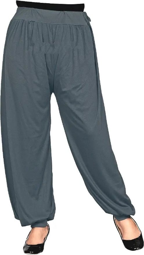 Solid Cotton Lycra Blend Women Harem Pants