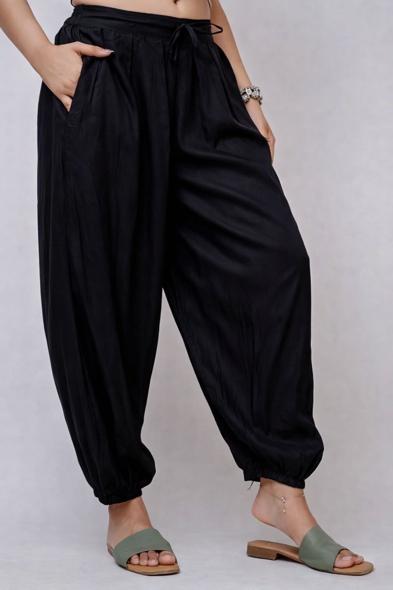 sagarika fashion Solid Rayon Women Harem Pants-picture-10