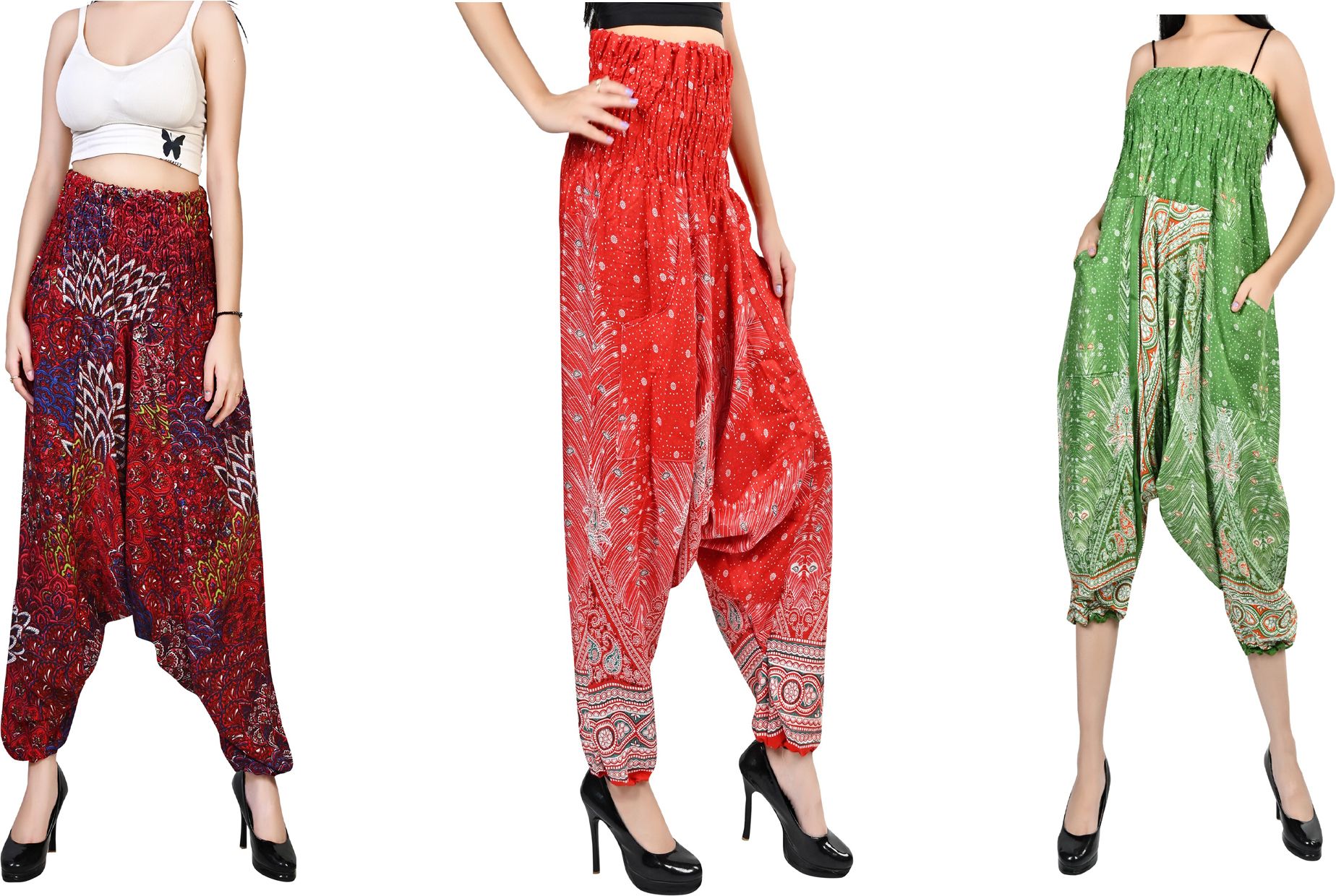 fusfus Printed Rayon, Cotton Women Harem Pants-picture-36