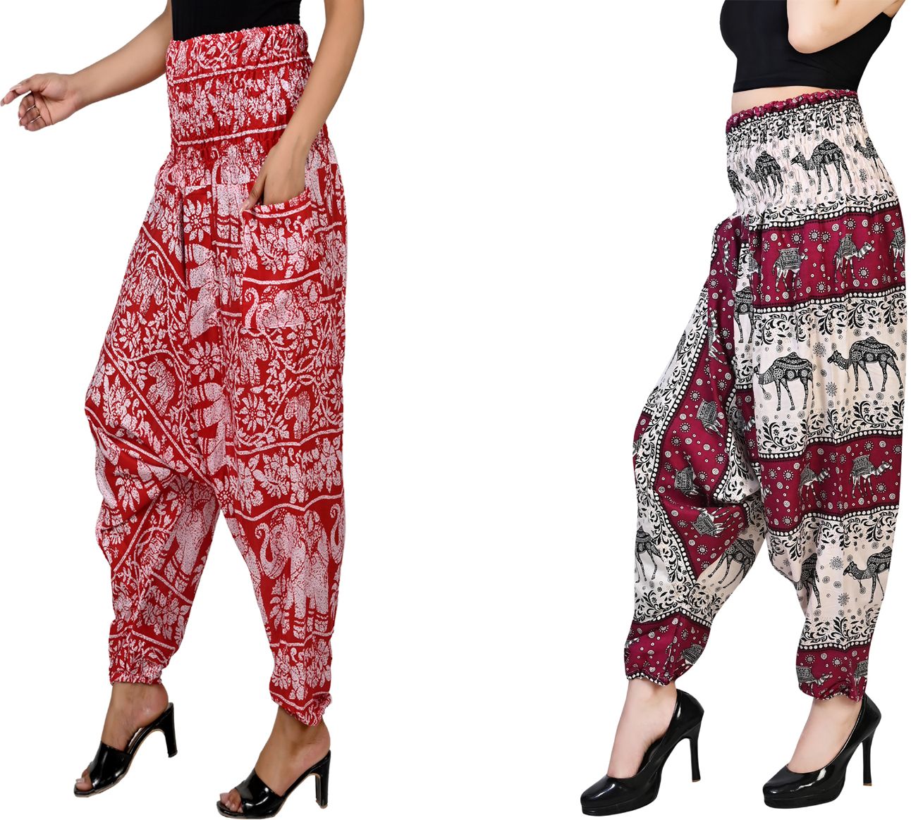 narnari Printed Rayon Women Harem Pants-picture-38