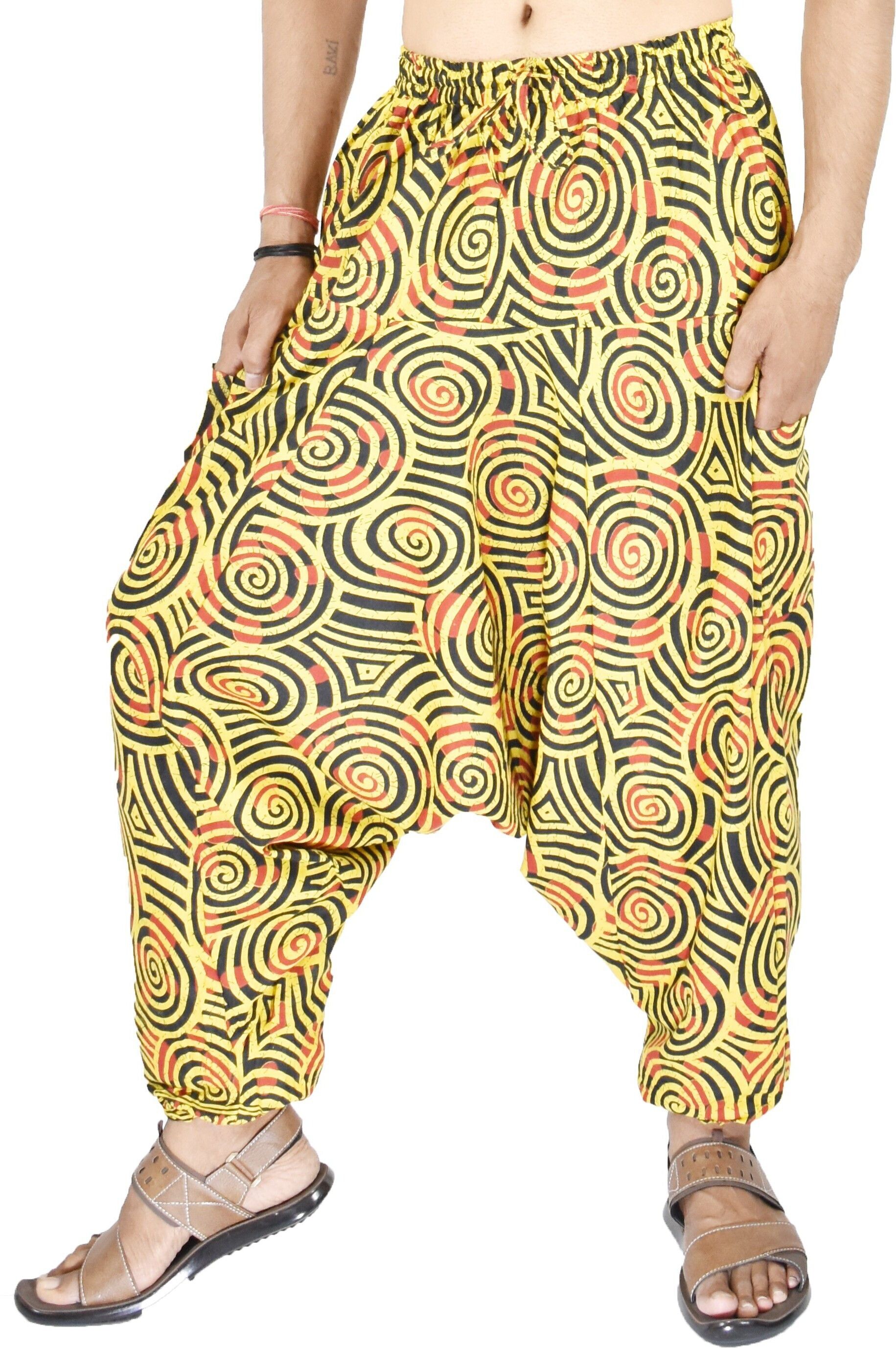 whitewhale Printed Cotton Men Harem Pants-picture-38