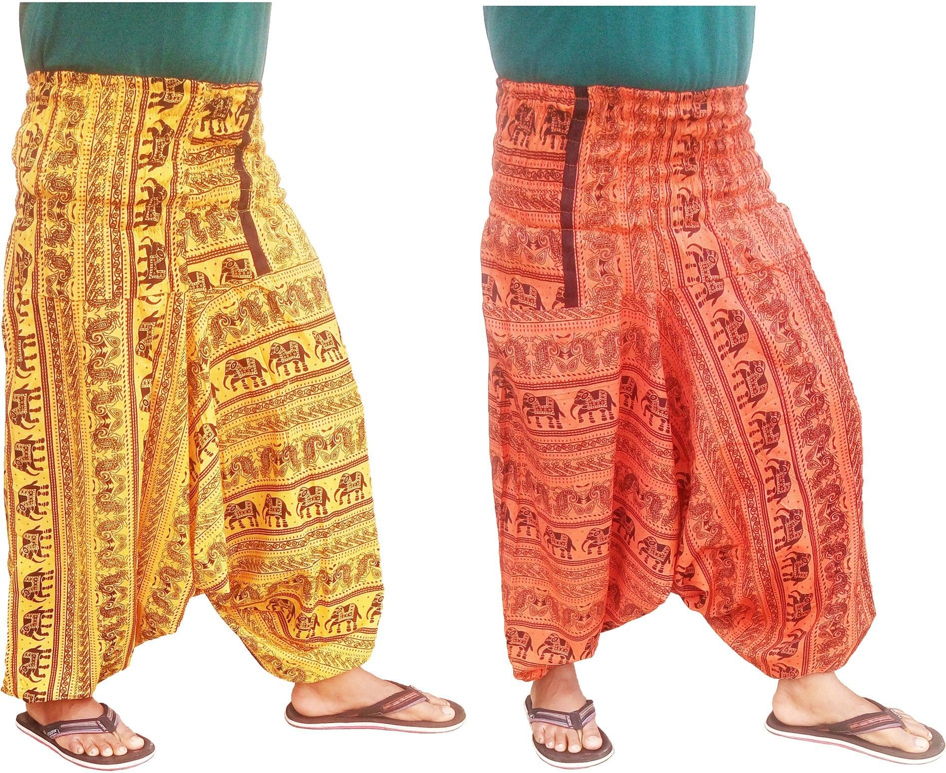Printed Cotton Blend Men Harem Pants-image-38
