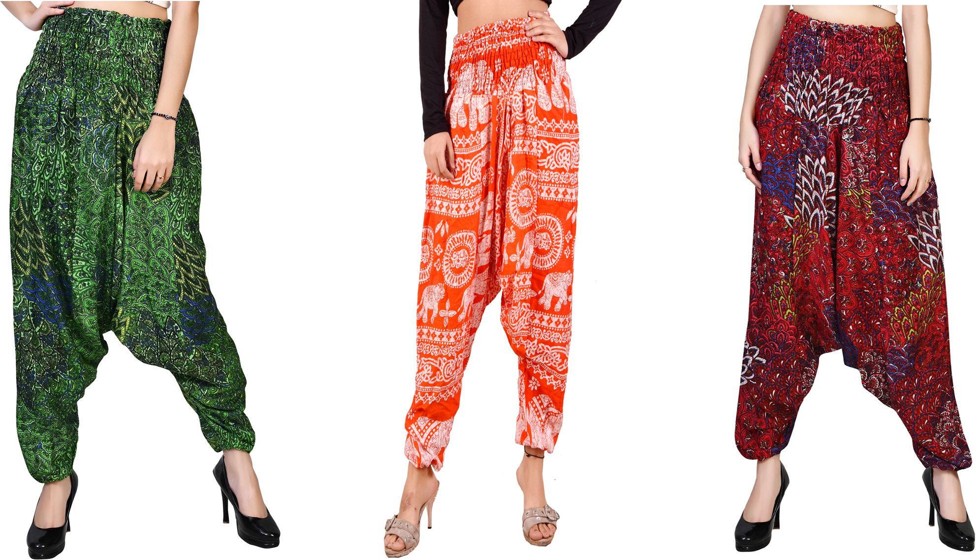 narnari Printed Rayon Women Harem Pants-picture-15