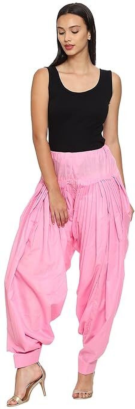 Solid Cotton Women Harem Pants-image-25