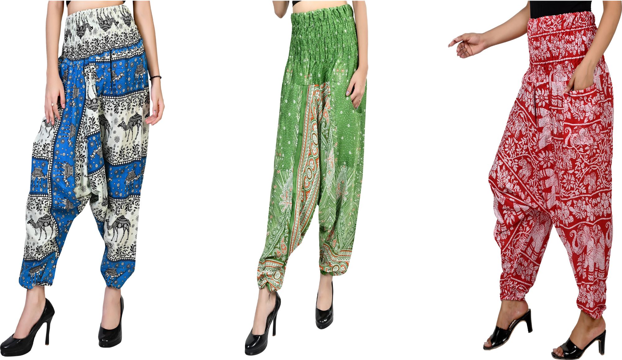 narnari Printed Rayon Women Harem Pants-picture-35