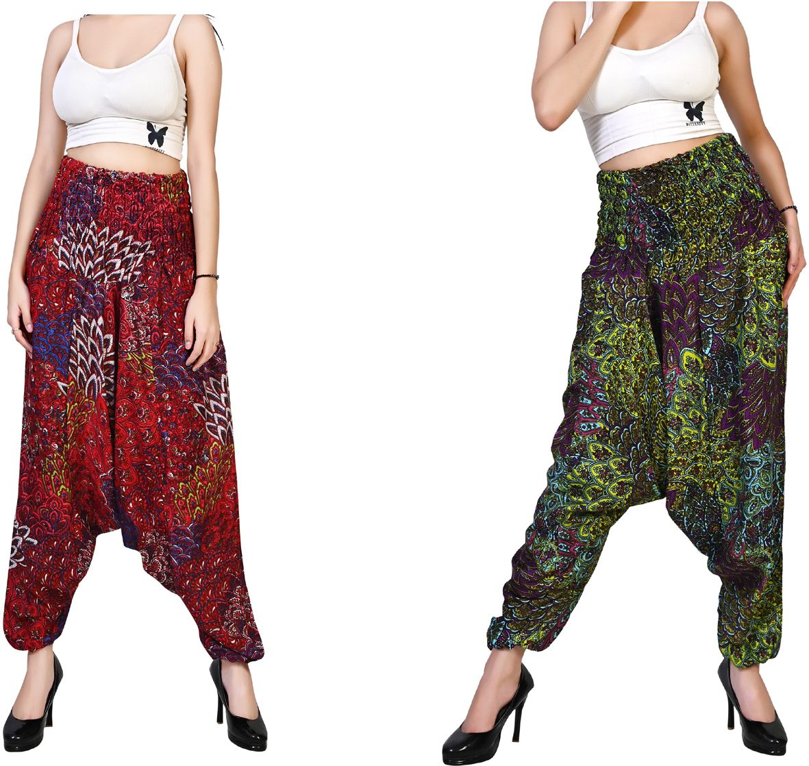 fusfus Printed Rayon Women Harem Pants-picture-45