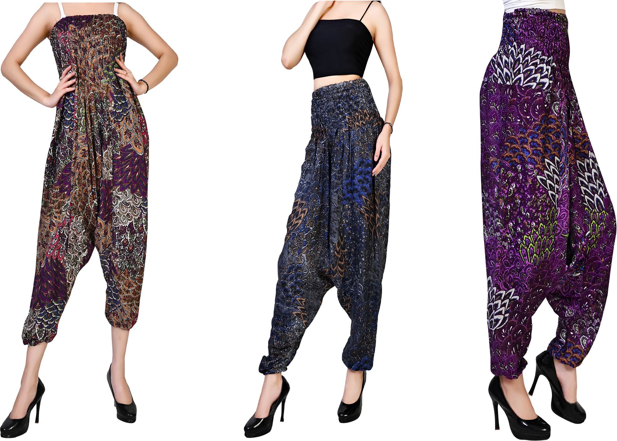 fusfus Printed Rayon, Cotton Women Harem Pants-picture-47