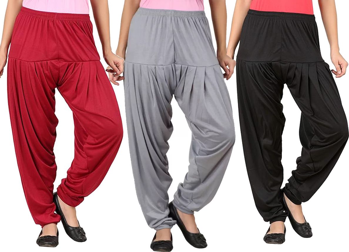 just try fashion Solid Viscose Women Harem Pants-picture-34